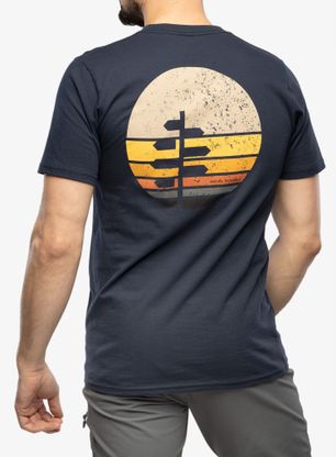 Bavlněné tričko pánské Royal Robbins Sunset Tee s/s - navy