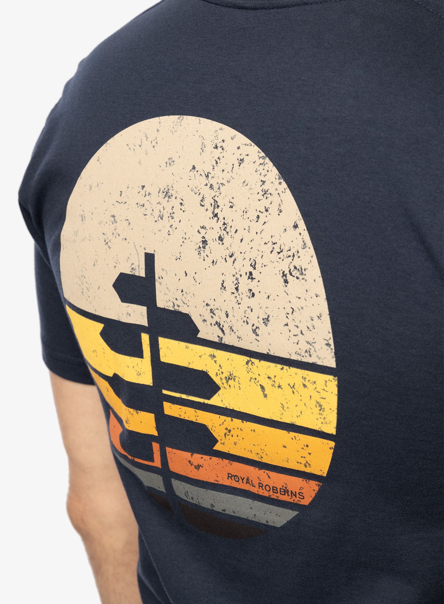 Bavlněné tričko pánské Royal Robbins Sunset Tee s/s - navy