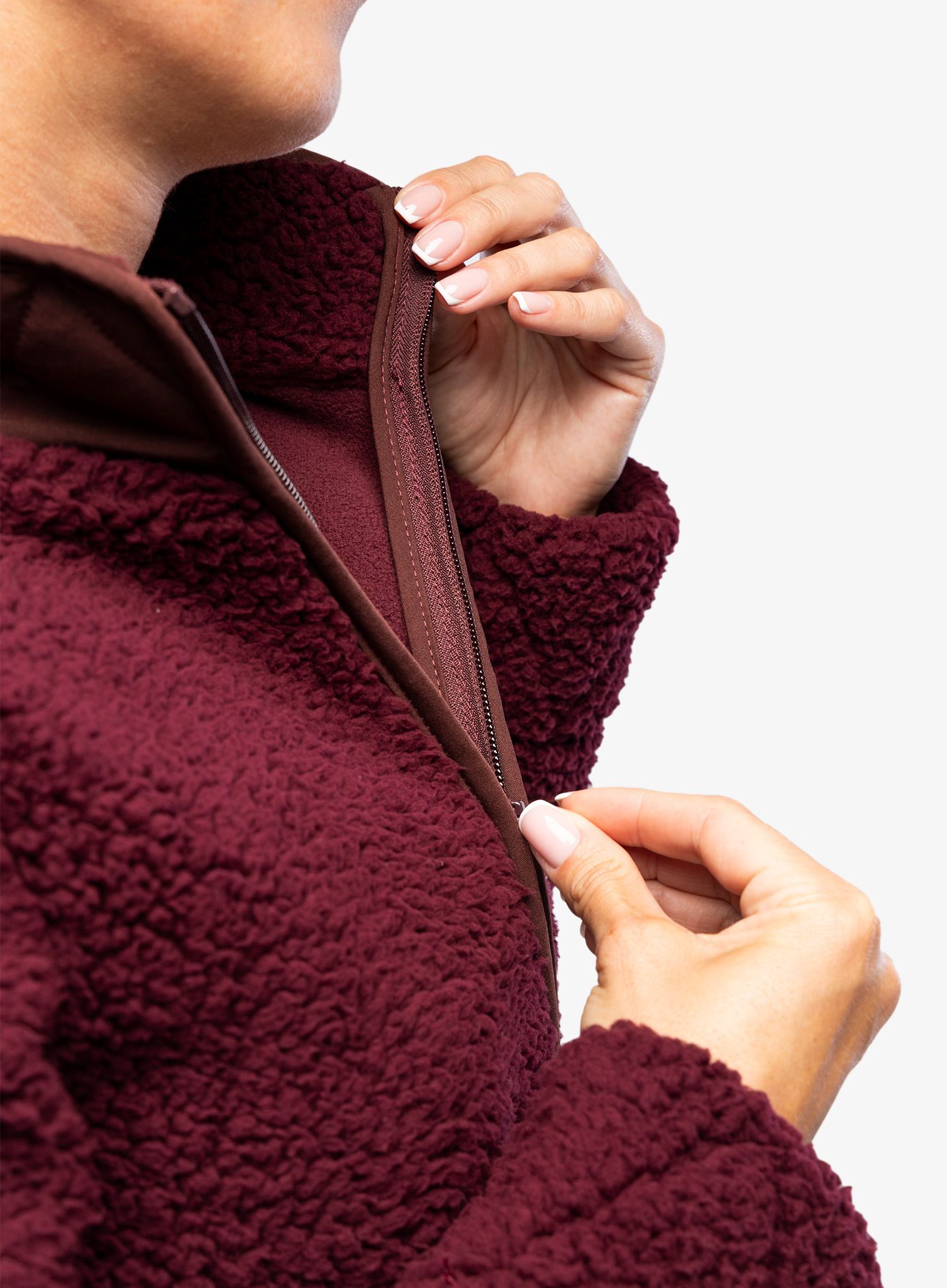 Fleecová mikina dámská Royal Robbins Urbanesque Jacket - burnt grape