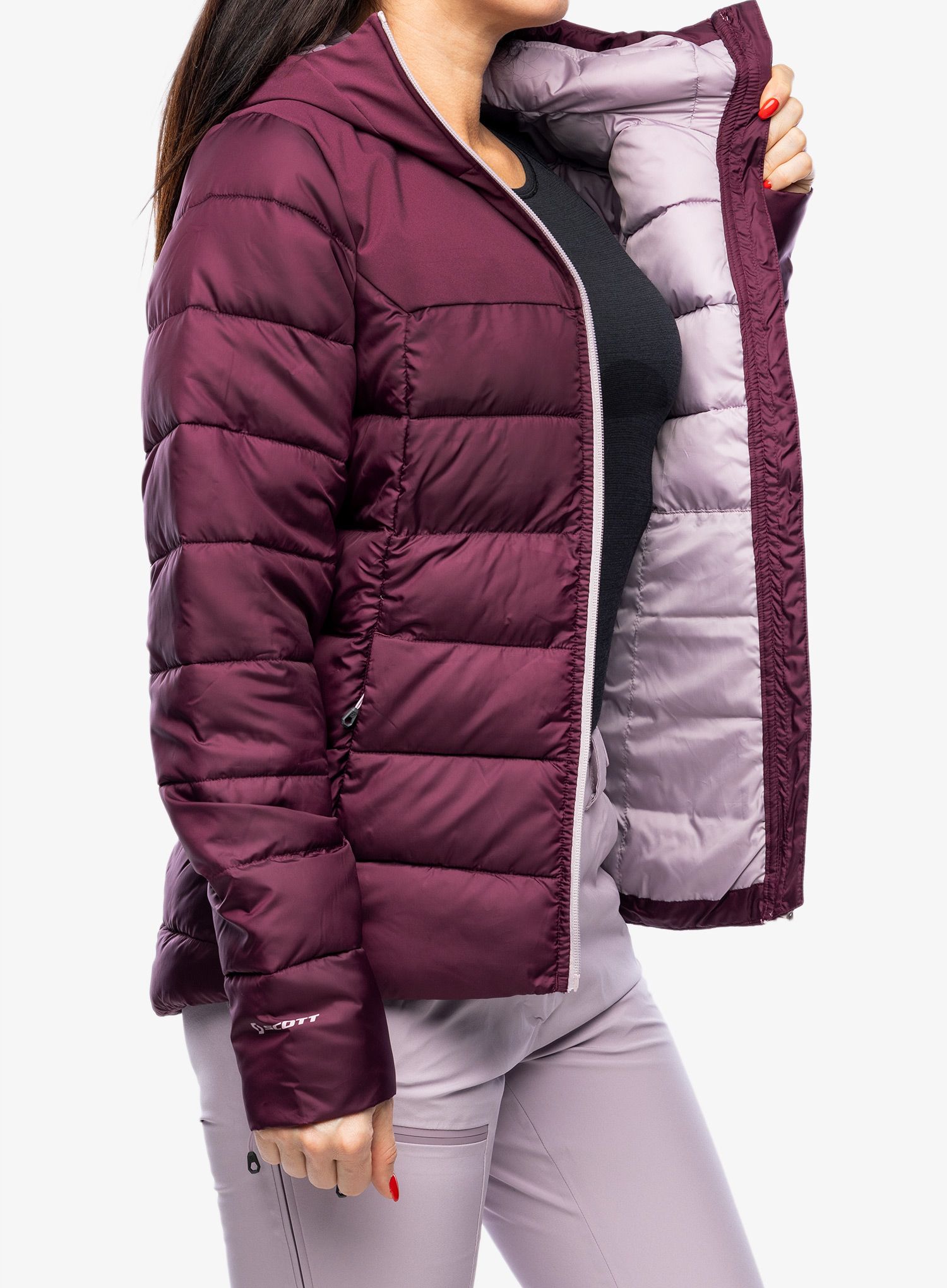 Zateplená bunda dámská SCOTT Insuloft Warm Jacket - wild red