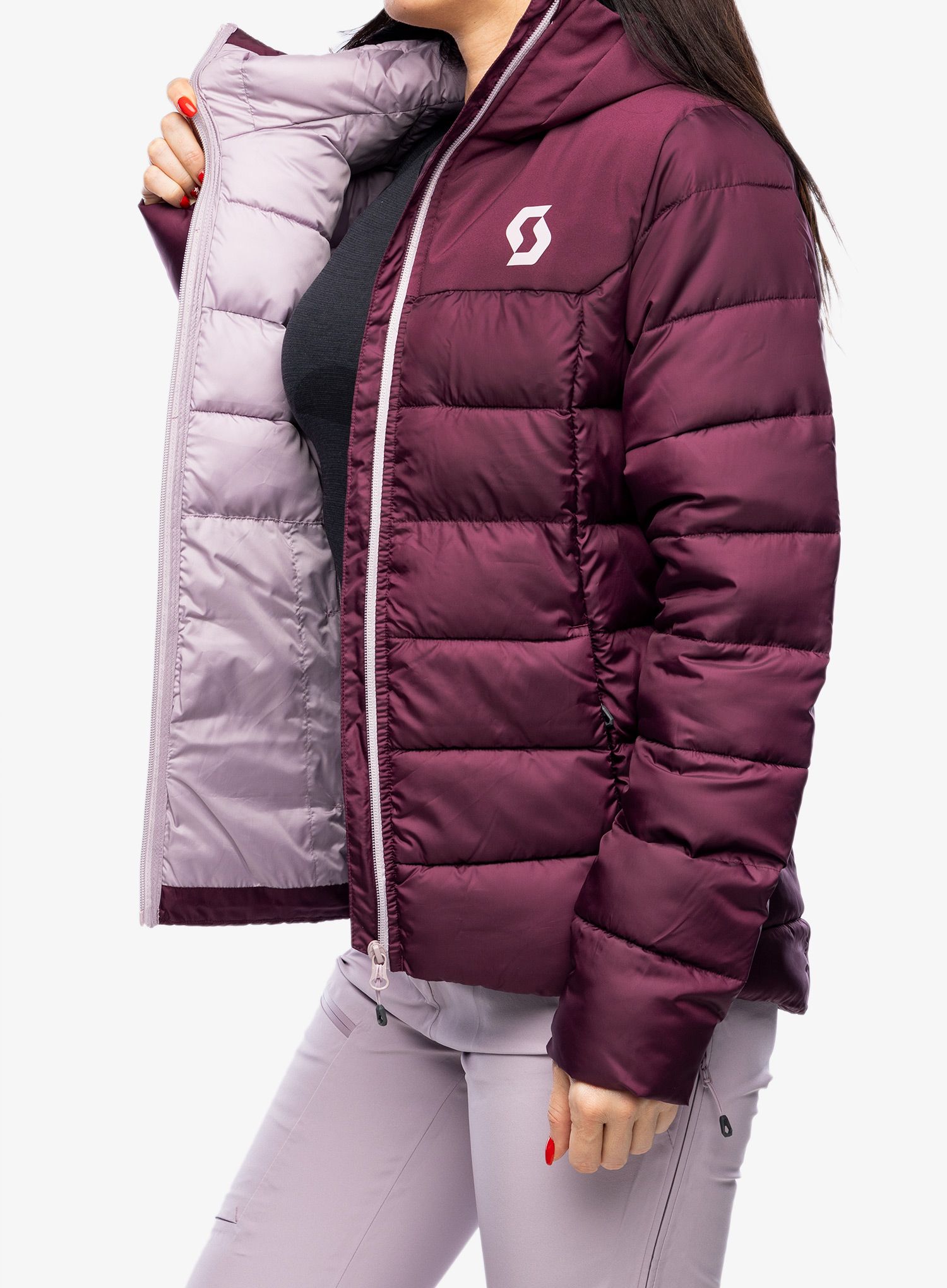 Zateplená bunda dámská SCOTT Insuloft Warm Jacket - wild red
