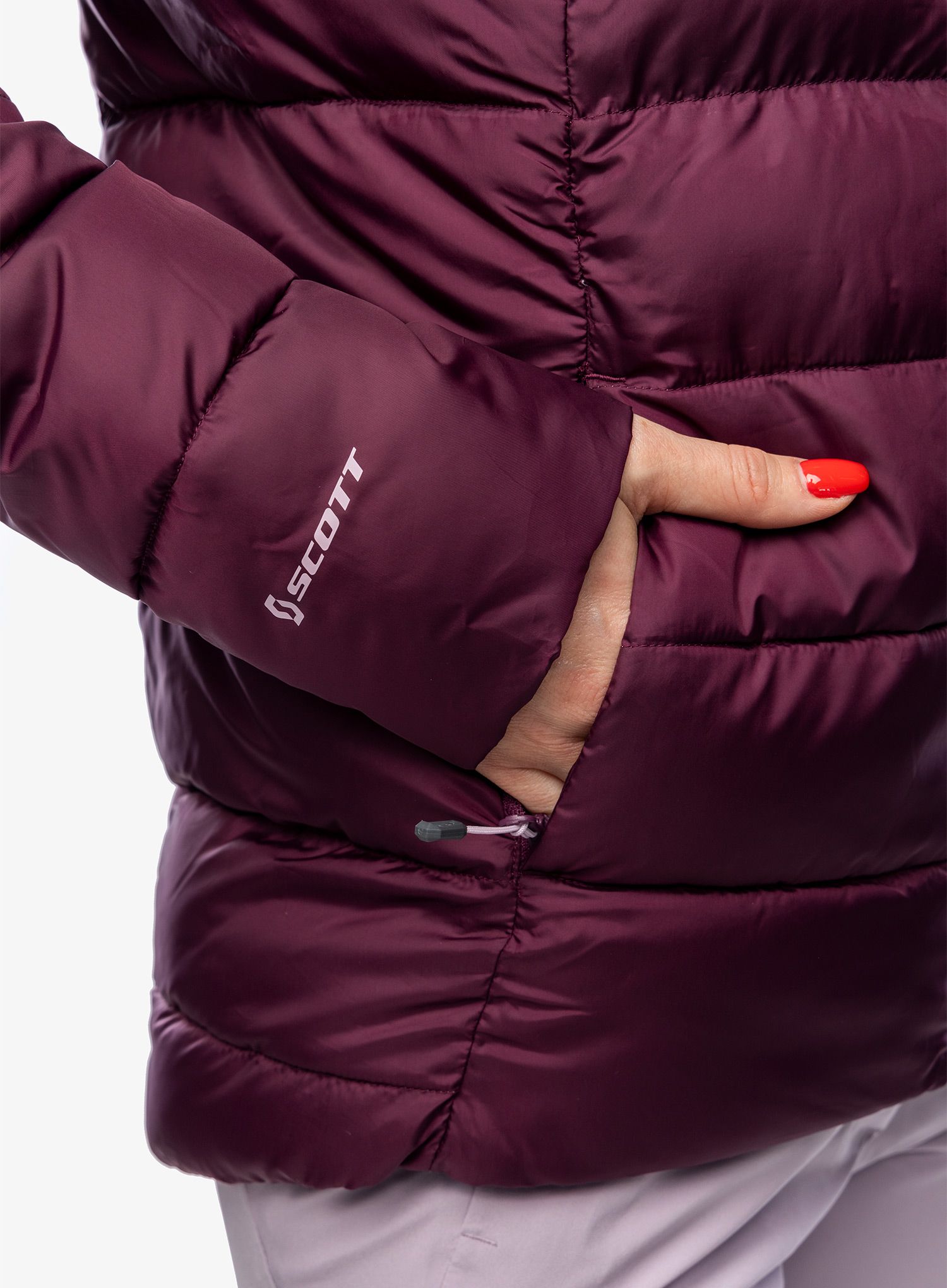 Zateplená bunda dámská SCOTT Insuloft Warm Jacket - wild red
