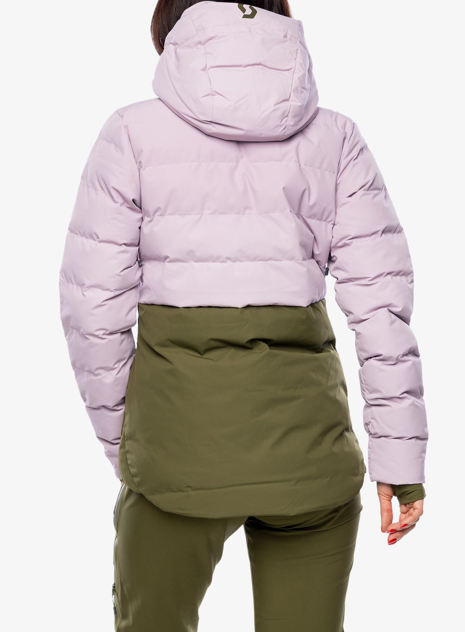 Dámská bunda SCOTT Jacket W's Ultimate Warm - cloud pink/fir green