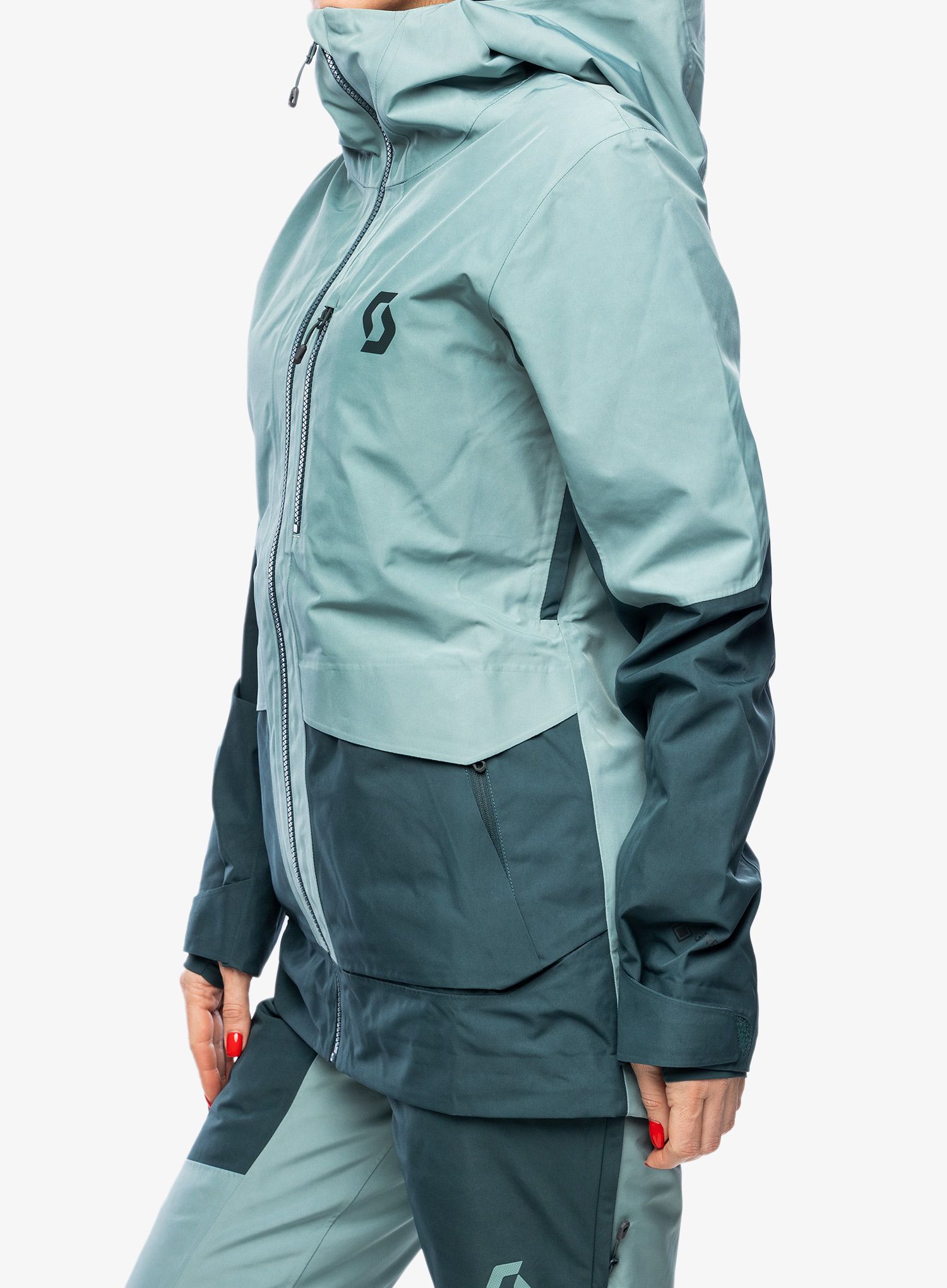 Dámská lyžařská bunda SCOTT Jacket W's Vertic GTX 2L - northern m.green/aruba green