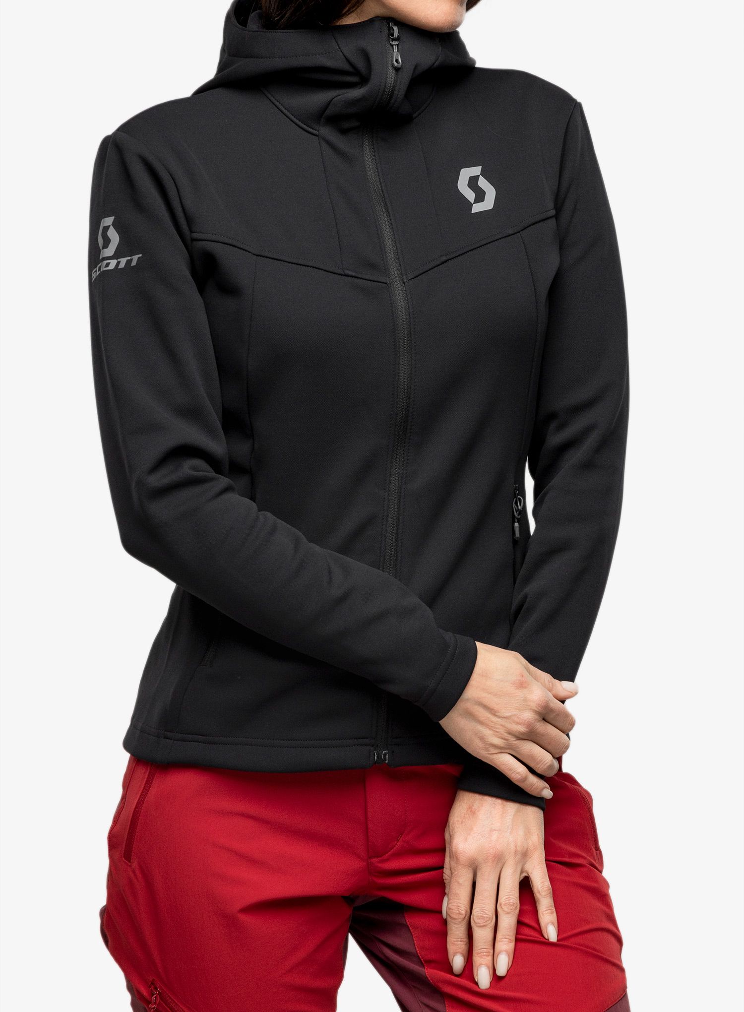 Outdoor mikina dámská SCOTT Hoody Defined Mid - blck
