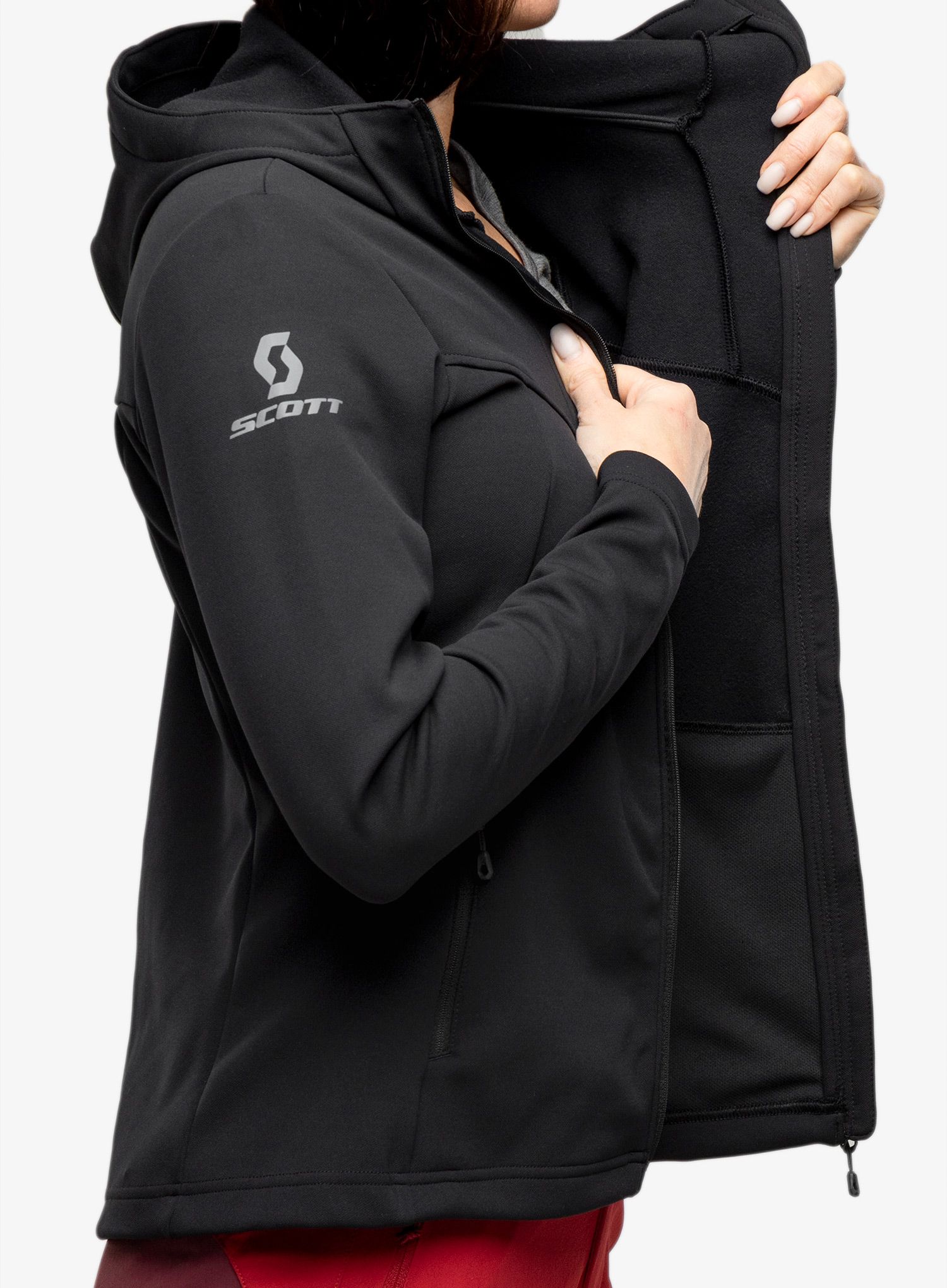 Outdoor mikina dámská SCOTT Hoody Defined Mid - blck
