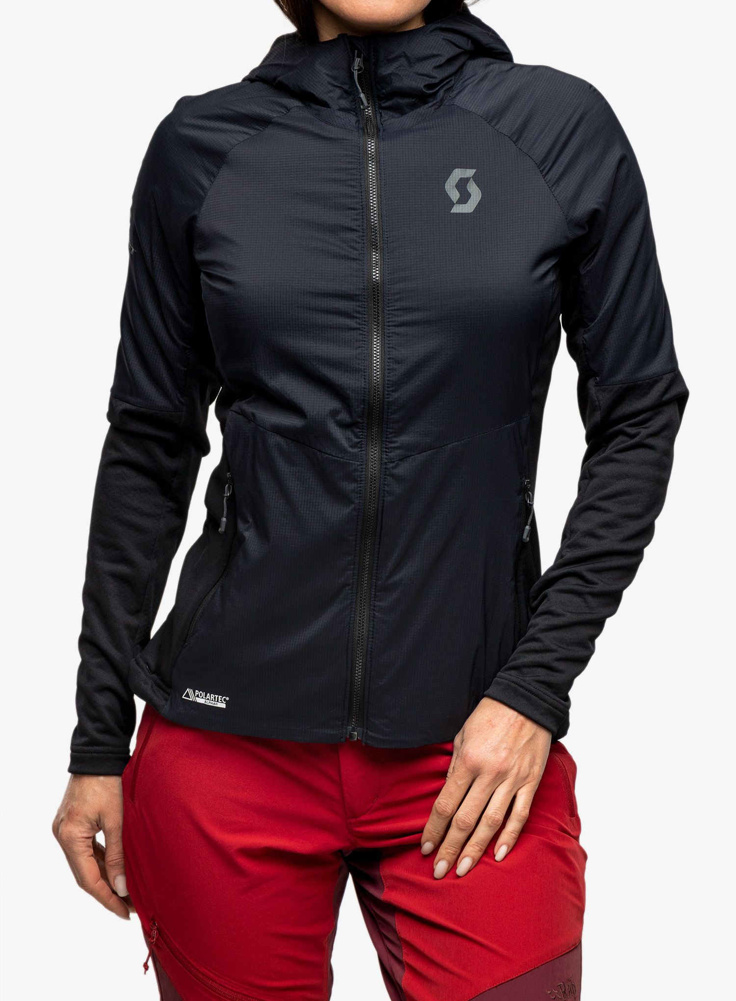 Damska bunda na skialpy SCOTT Hoody Explorair Alpha - black
