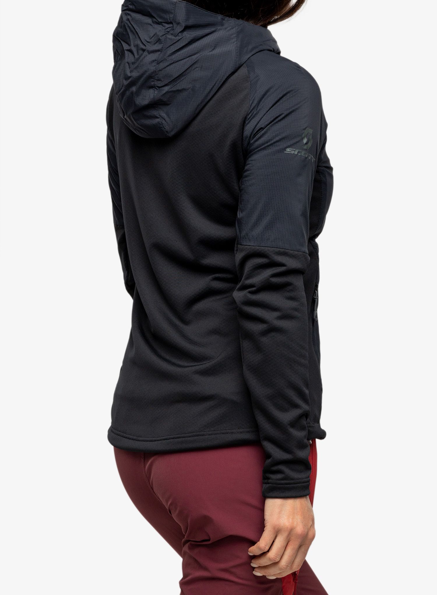 Damska bunda na skialpy SCOTT Hoody Explorair Alpha - black