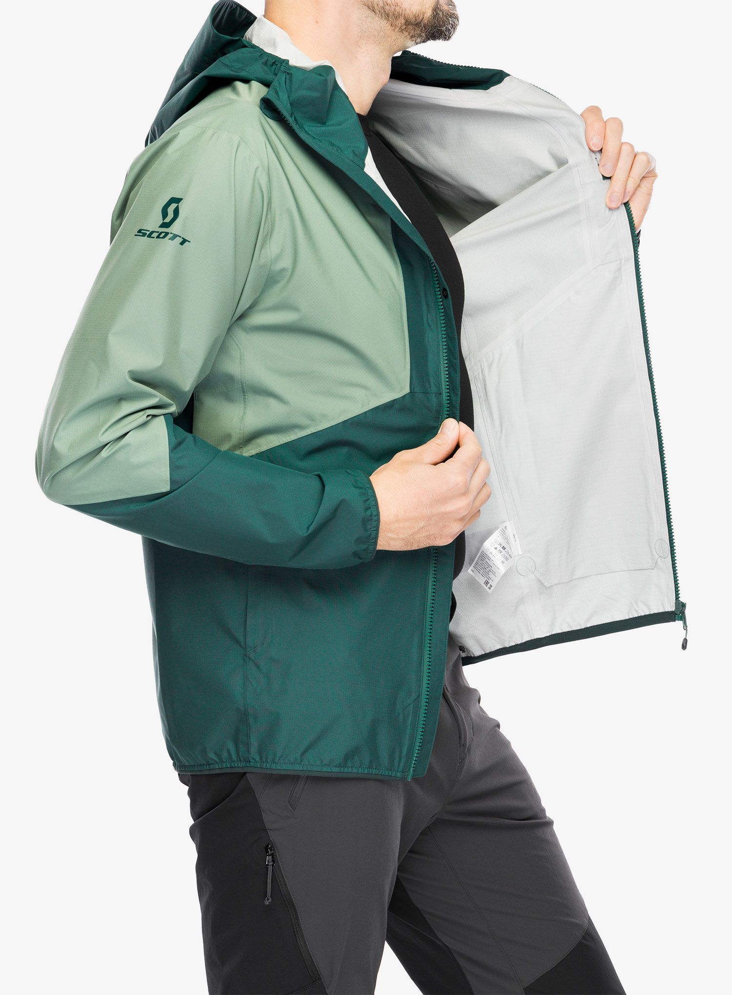 Bunda do deště SCOTT Jacket Explorair Light 2.5L - green/lush green