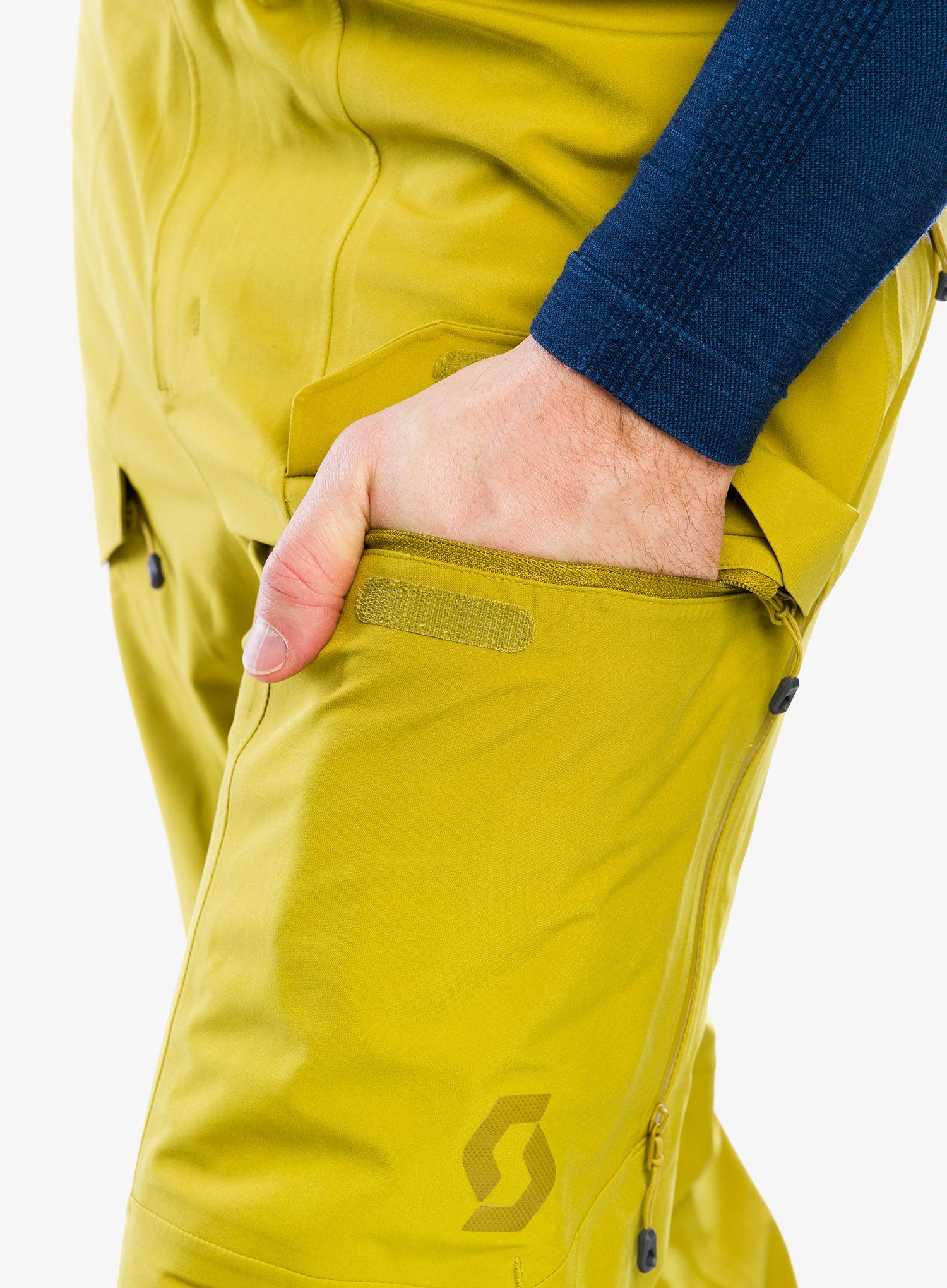 Skialpové kalhoty SCOTT Pants Vertic 3L - savanna green