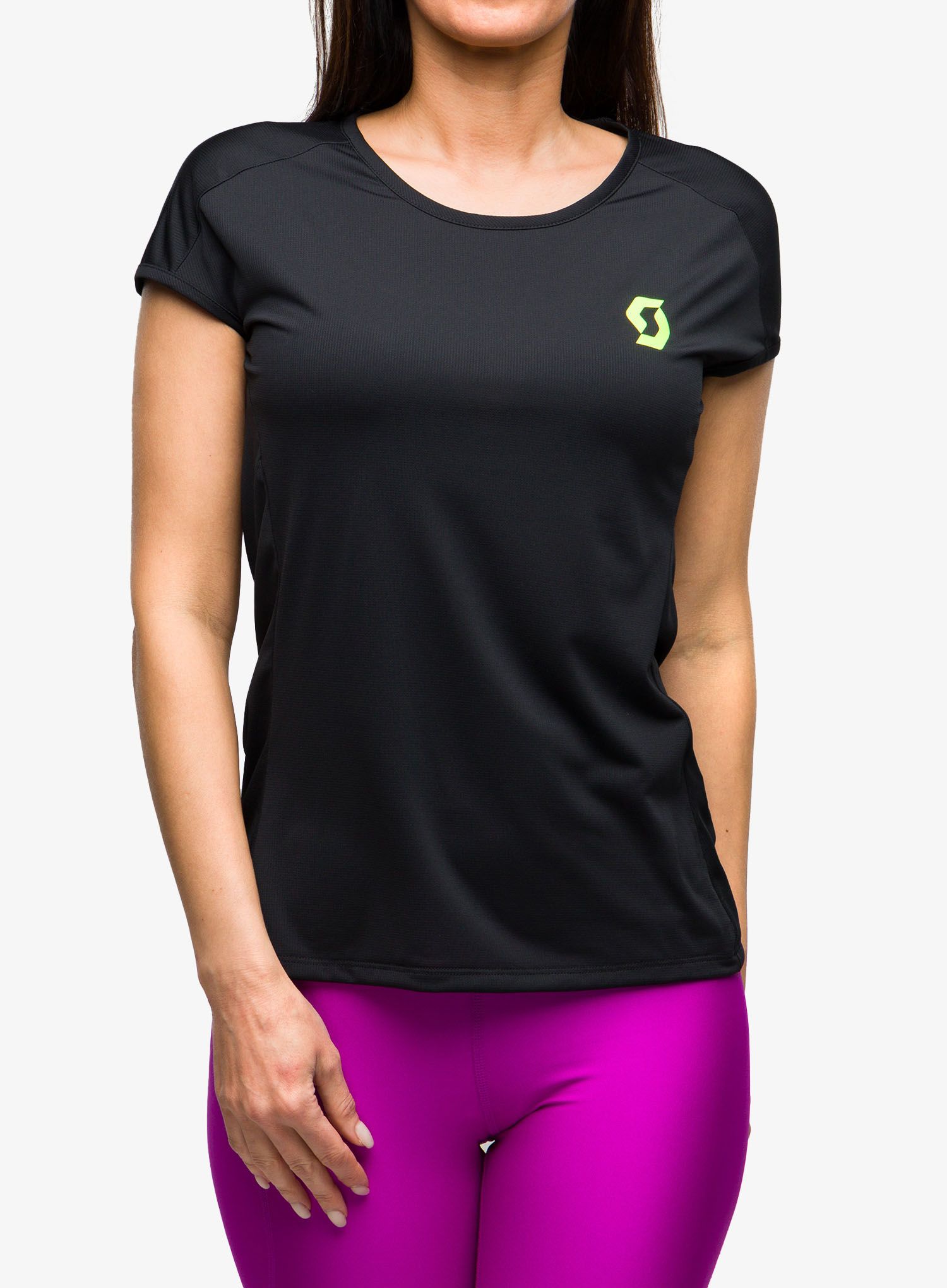 Běžecké tričko dámské SCOTT RC Run Team S/S - blck/yell