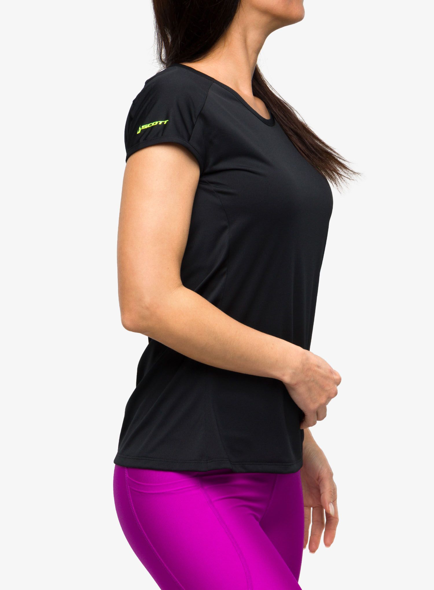 Běžecké tričko dámské SCOTT RC Run Team S/S - blck/yell