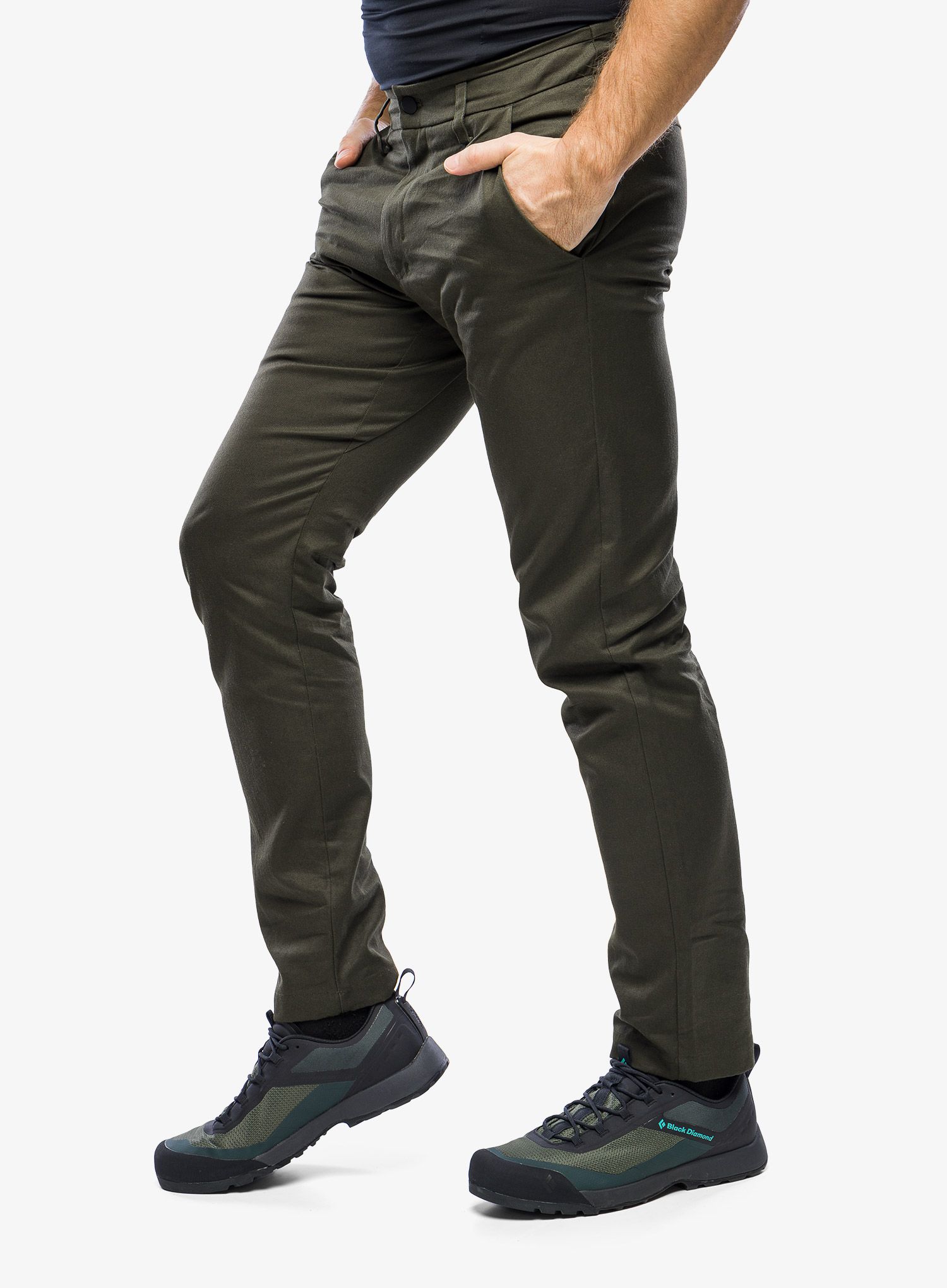 Turistické kalhoty Salewa Fanes Hemp Pant - dark olive