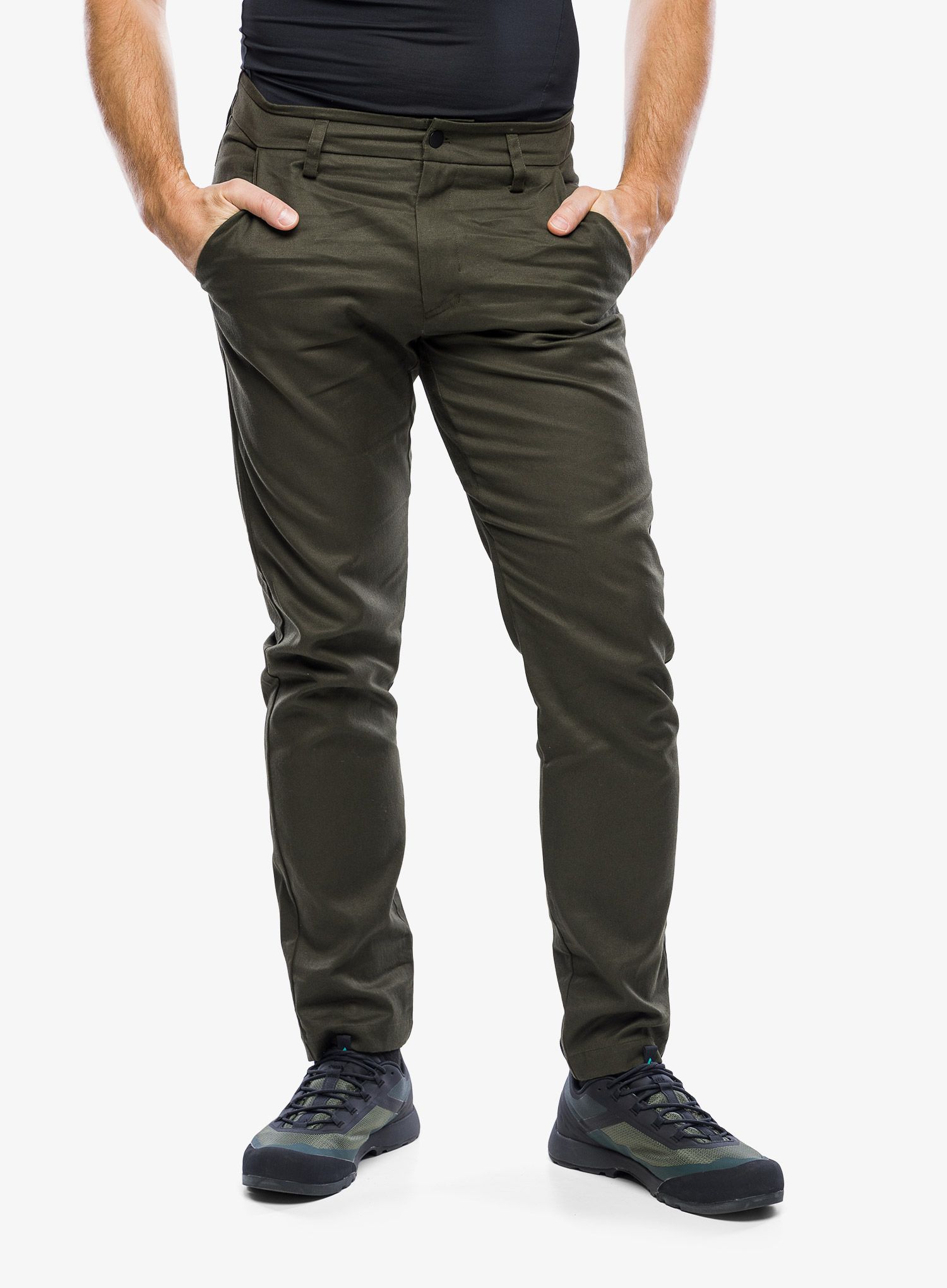 Turistické kalhoty Salewa Fanes Hemp Pant - dark olive