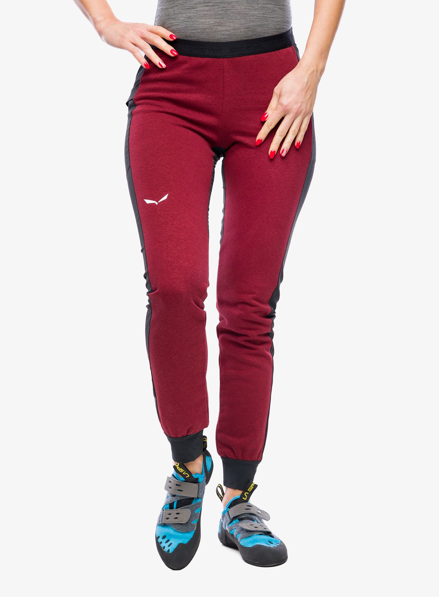 Lezecké kalhoty dámské Salewa Lavaredo Hemp Train Pants - syrah