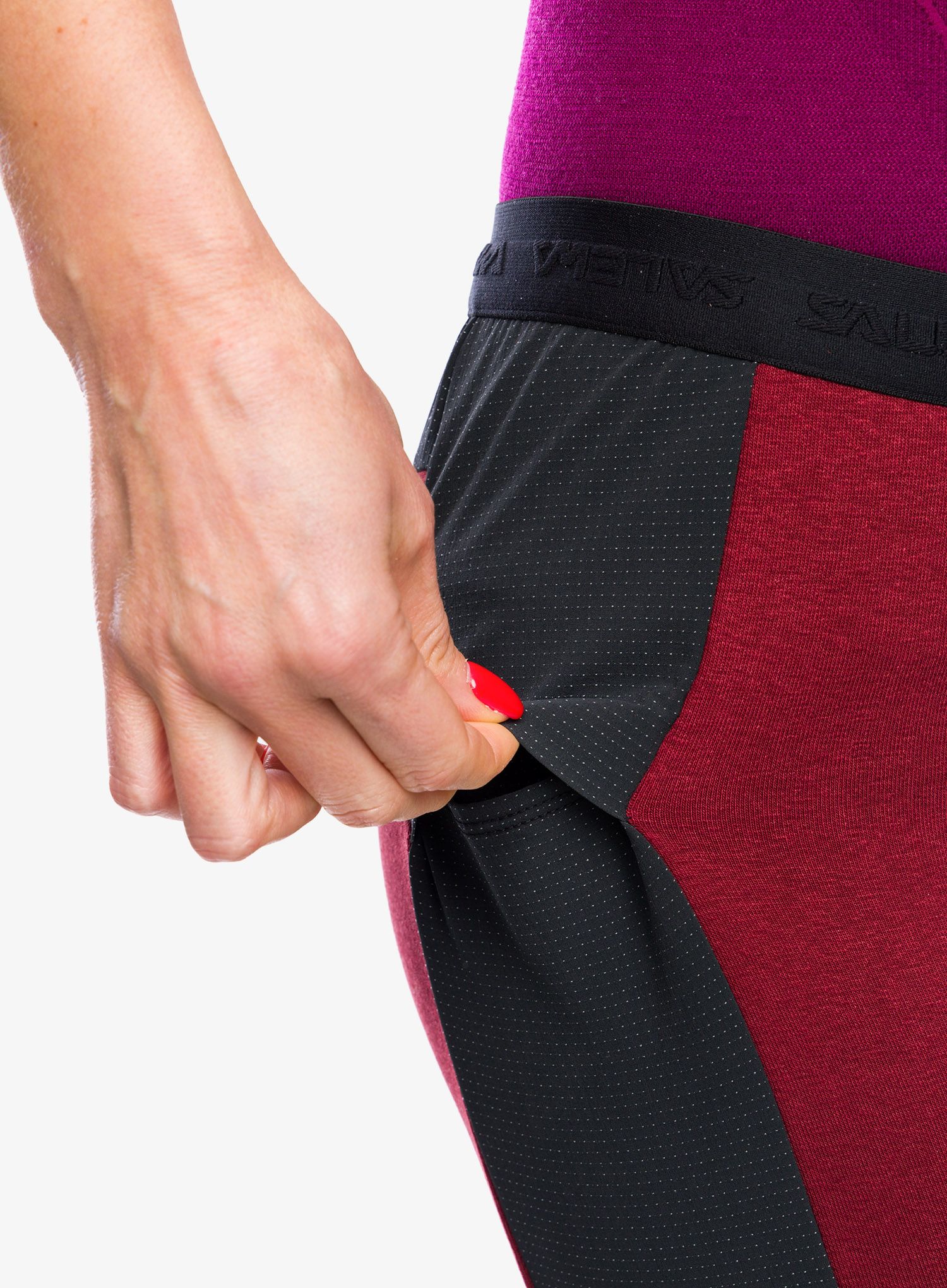 Lezecké kalhoty dámské Salewa Lavaredo Hemp Train Pants - syrah