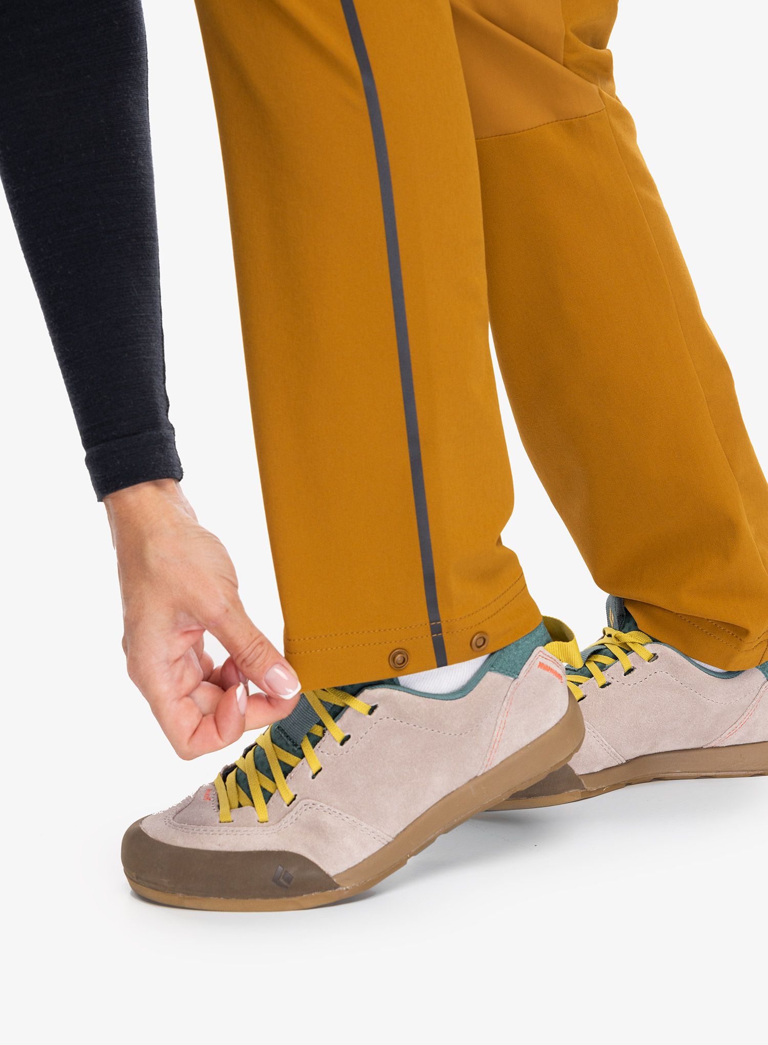 Nepromokavé kalhoty dámské Salewa Pedroc 2 DST Hyb Pant - golden brown