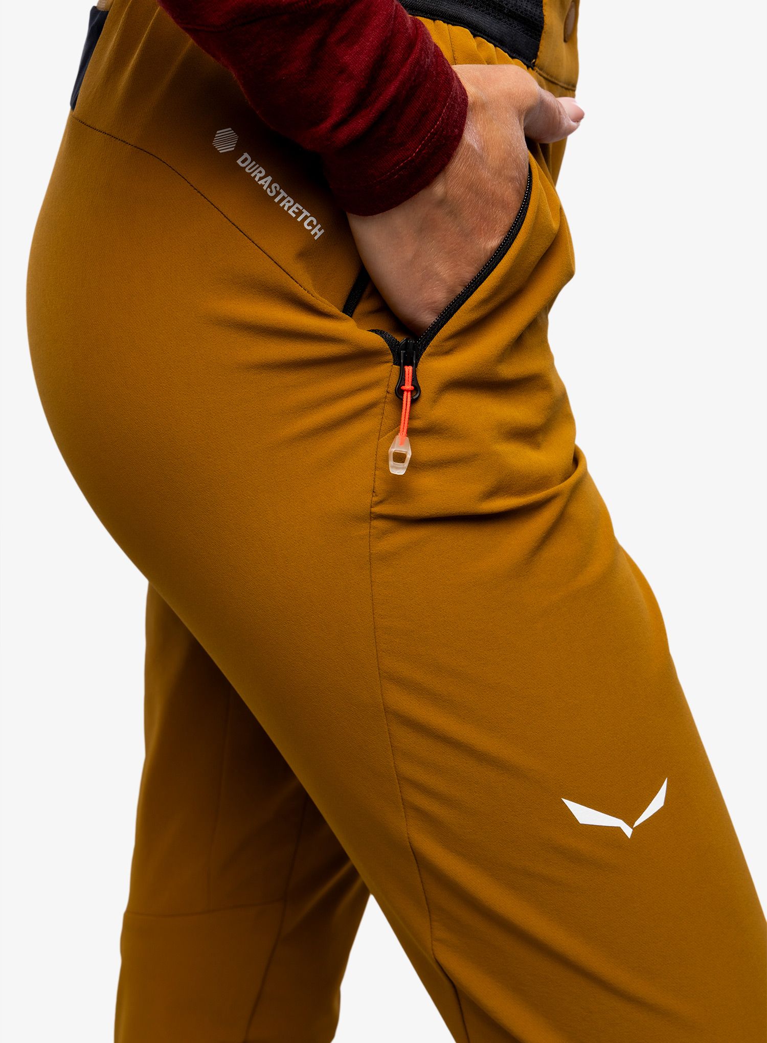 Softshellové kalhoty dámské Salewa Pedroc 2 DST Regular Pant - golden brown