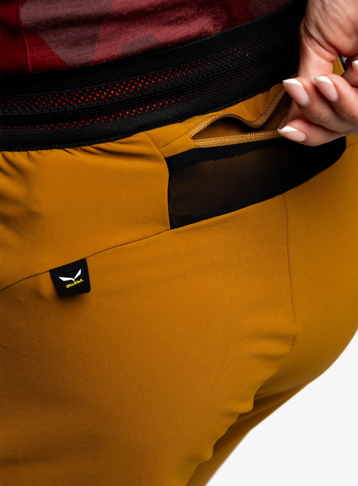 Softshellové kalhoty dámské Salewa Pedroc 2 DST Regular Pant - golden brown