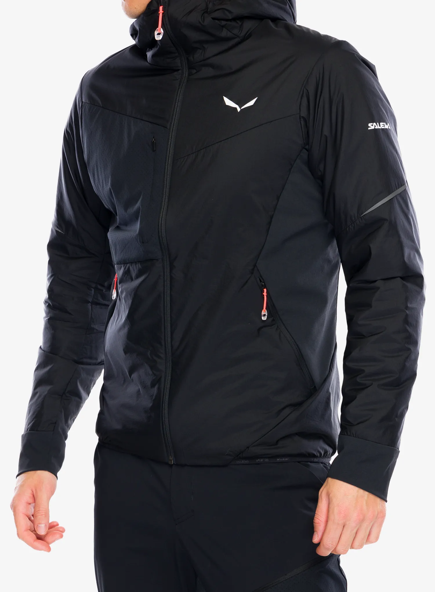 Hybridní bunda Salewa Pedroc 2 TWR Hyb Jacket - black out