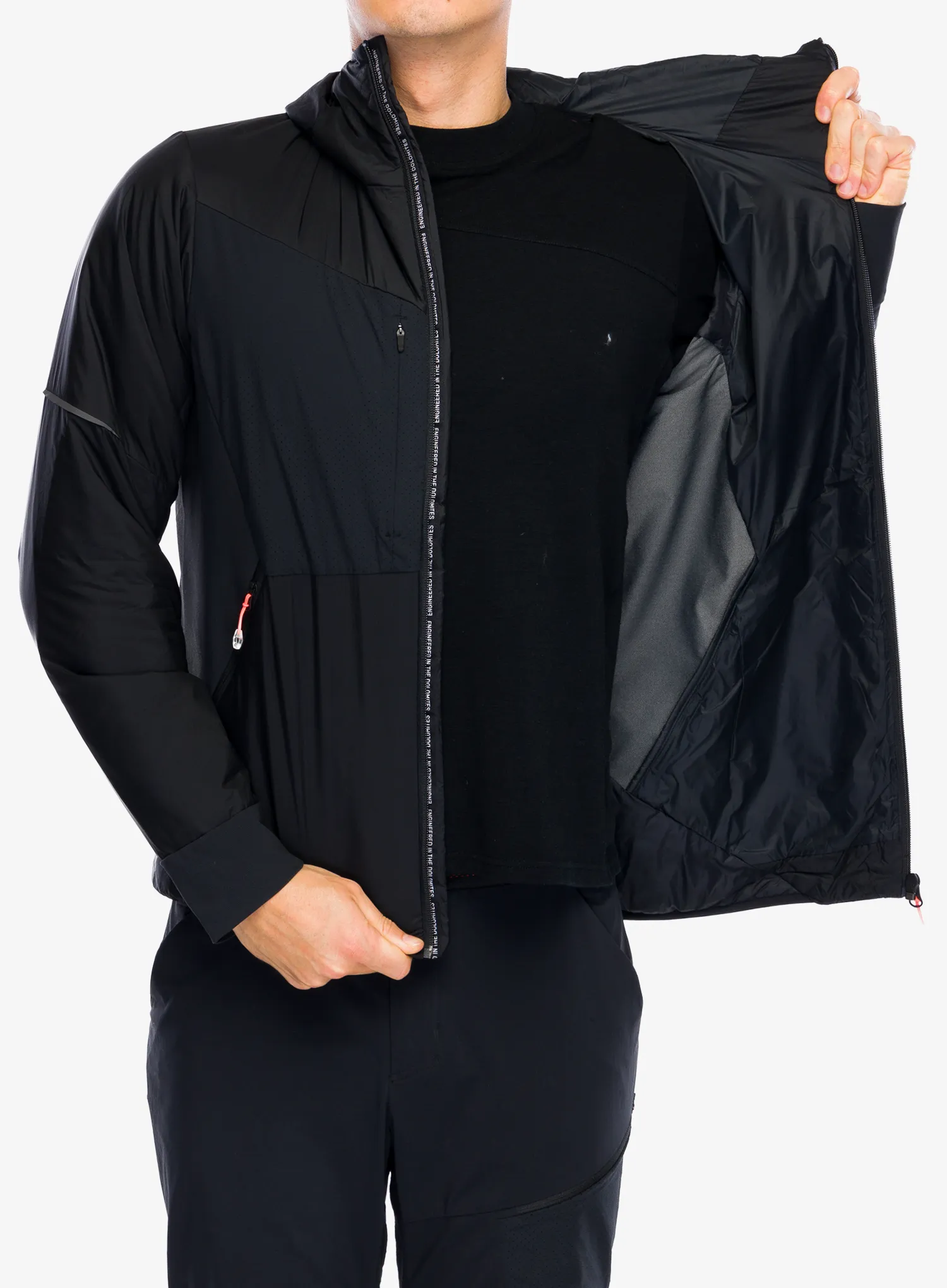 Hybridní bunda Salewa Pedroc 2 TWR Hyb Jacket - black out