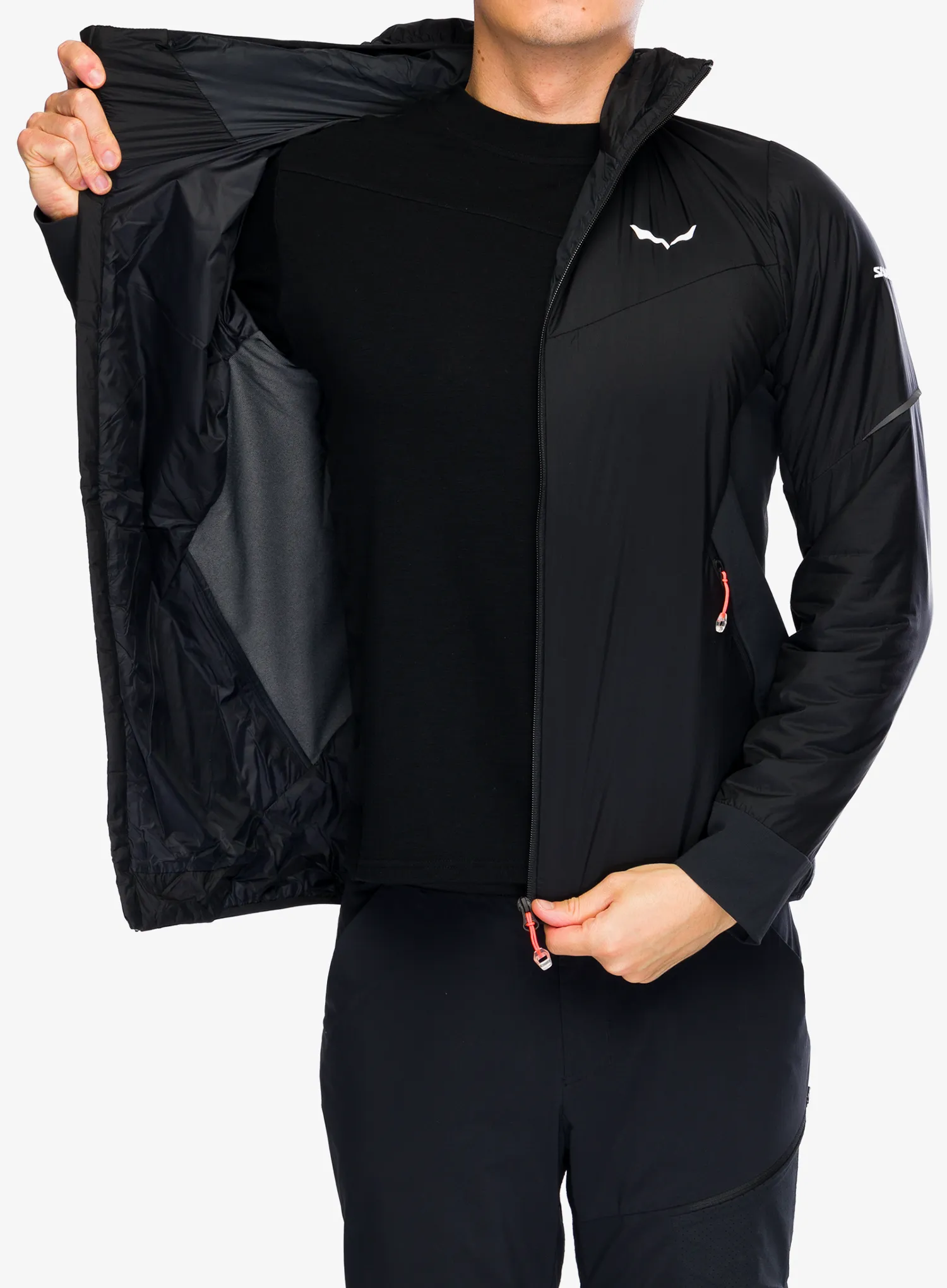 Hybridní bunda Salewa Pedroc 2 TWR Hyb Jacket - black out