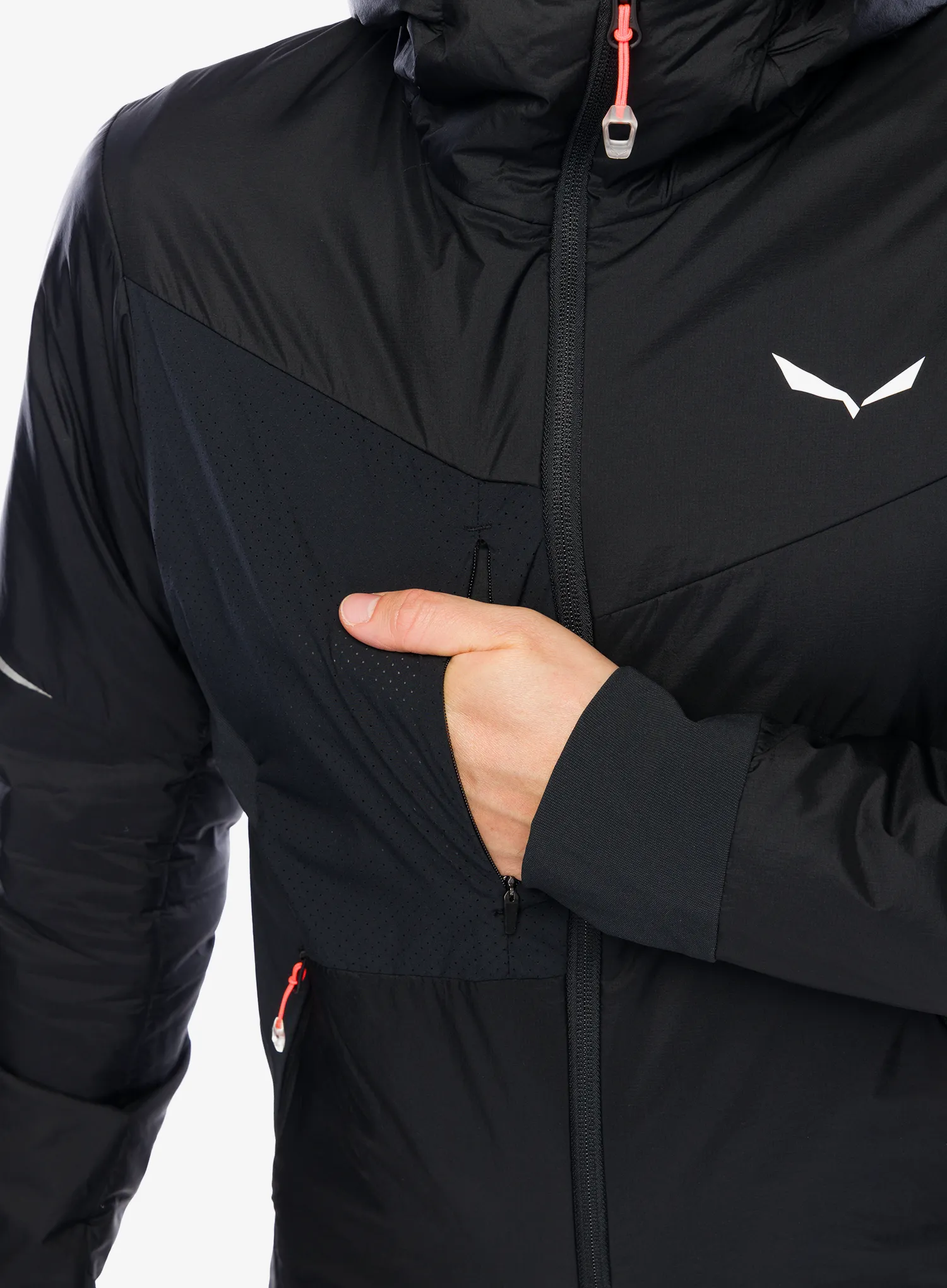 Hybridní bunda Salewa Pedroc 2 TWR Hyb Jacket - black out
