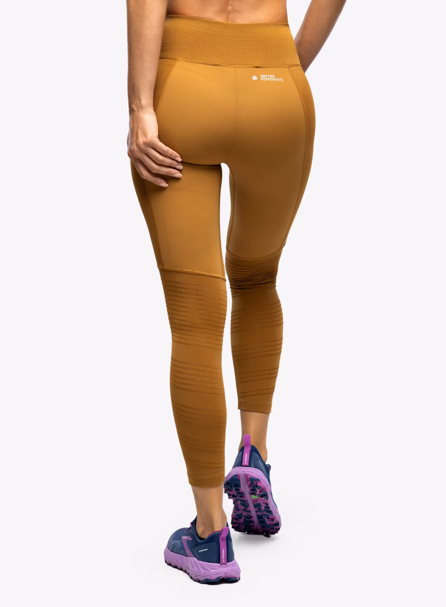 Dámské legíny Salewa Pedroc Dry Resp Hybrid Tights - golden brown