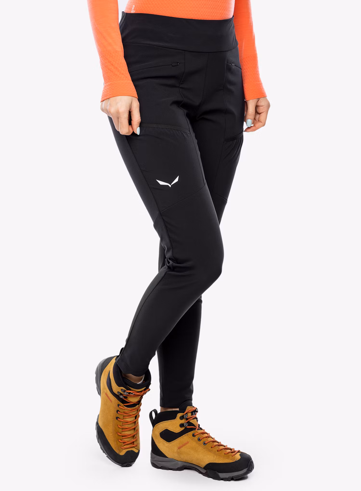 Trekové kalhoty dámské Salewa Puez DST Heavy Cargo Tights - black out