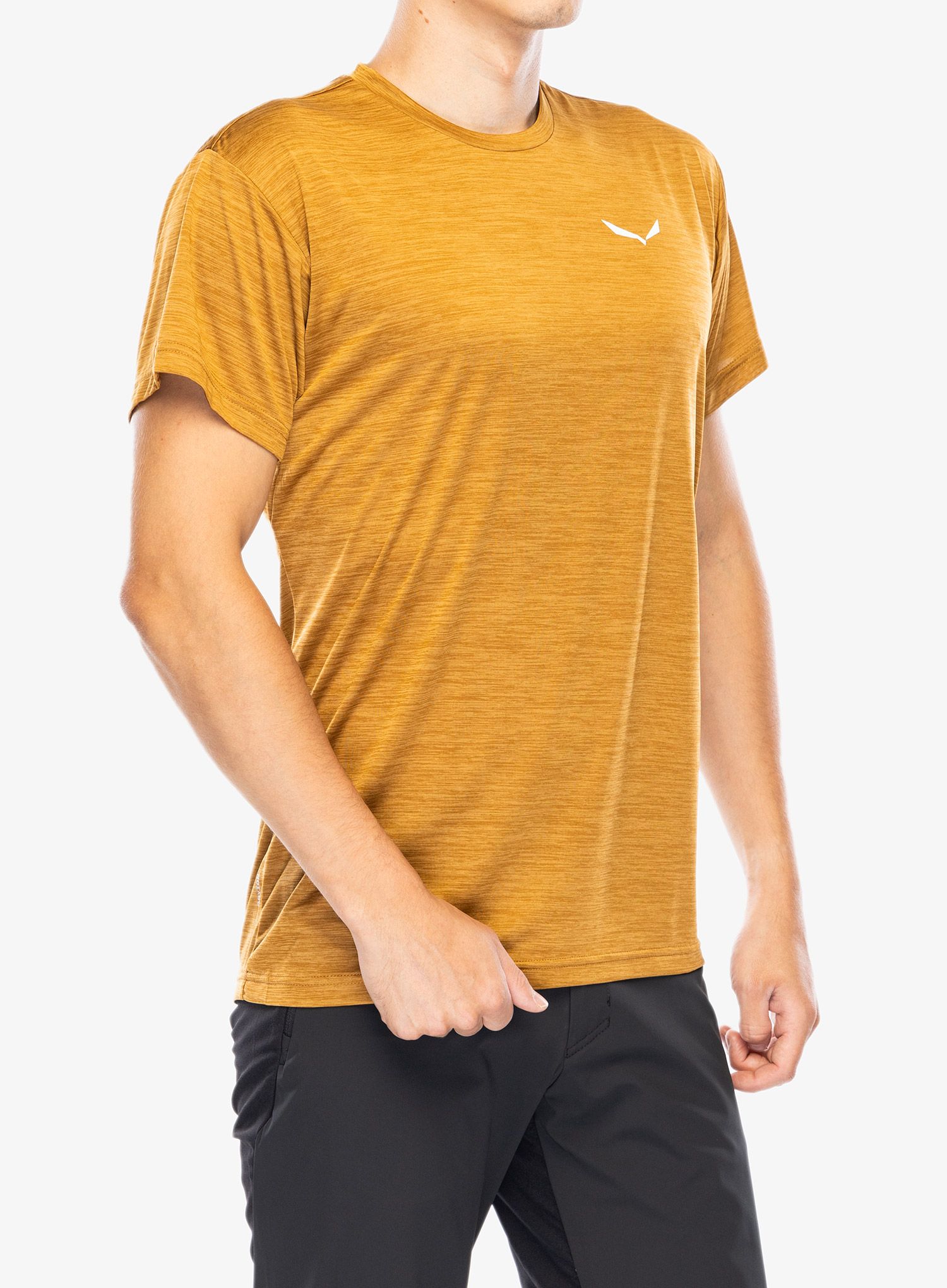 Rychleschnoucí triko Salewa Puez Melange Dry S/S Tee - golden brown melange