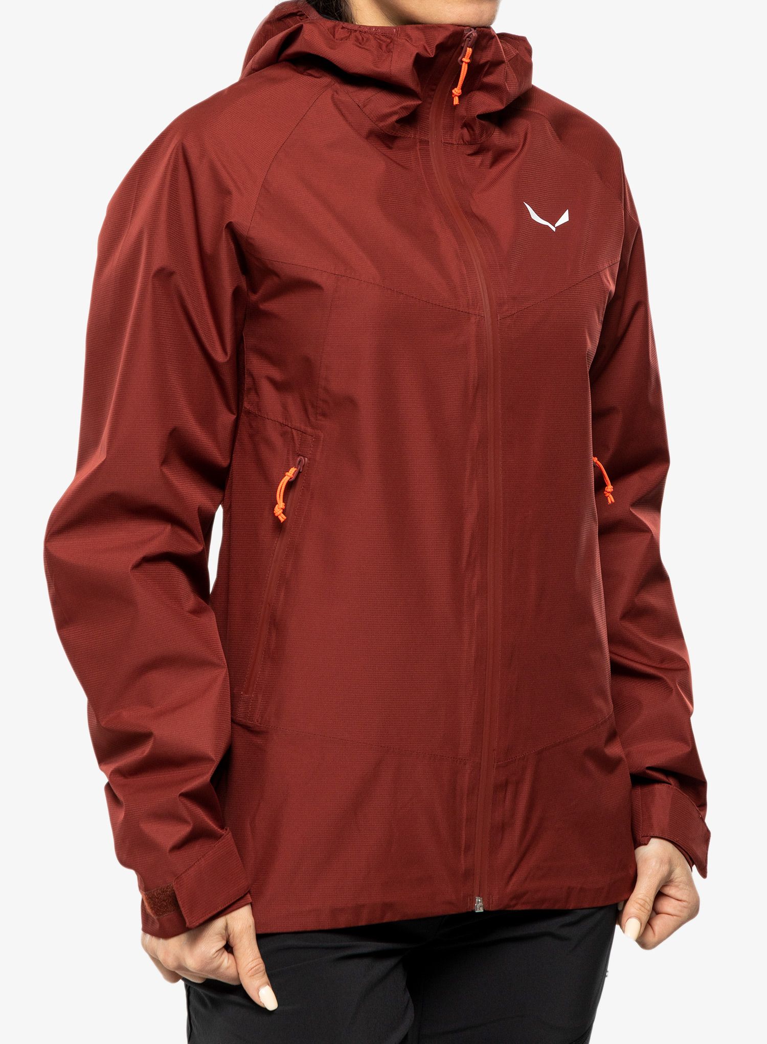 Dámská bunda do deště Salewa Puez PTX 2L Jacket - syrah