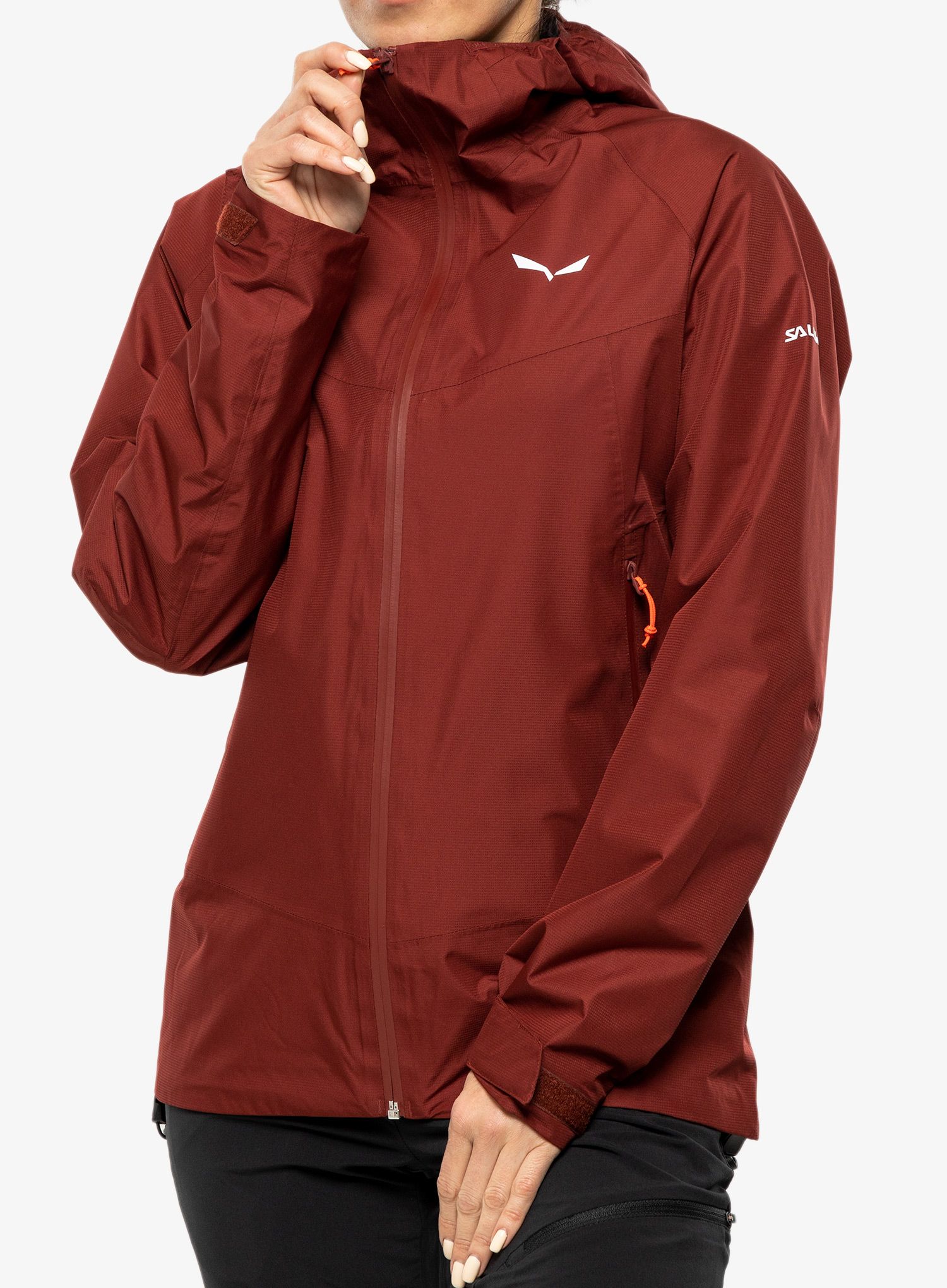Dámská bunda do deště Salewa Puez PTX 2L Jacket - syrah