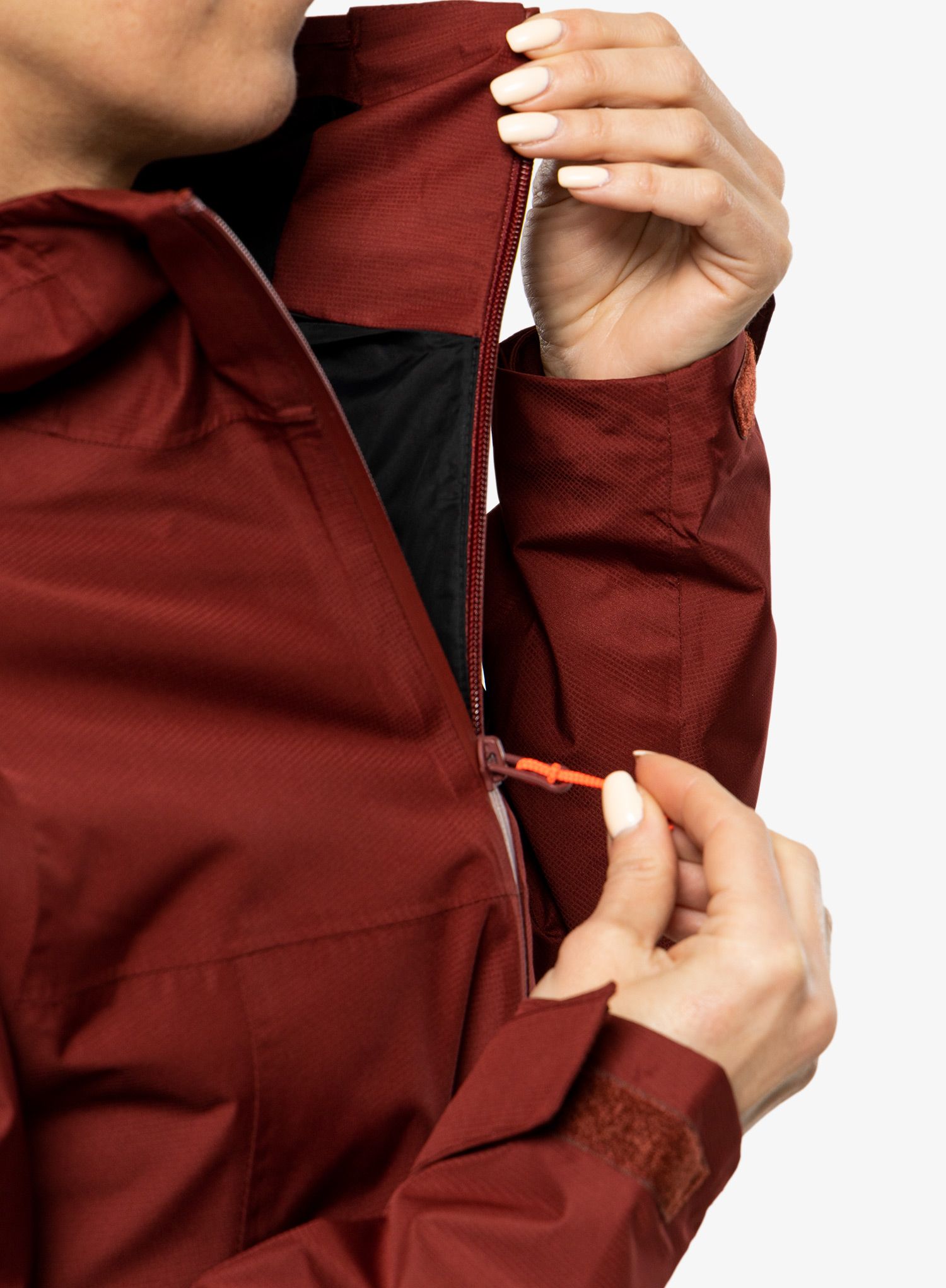 Dámská bunda do deště Salewa Puez PTX 2L Jacket - syrah
