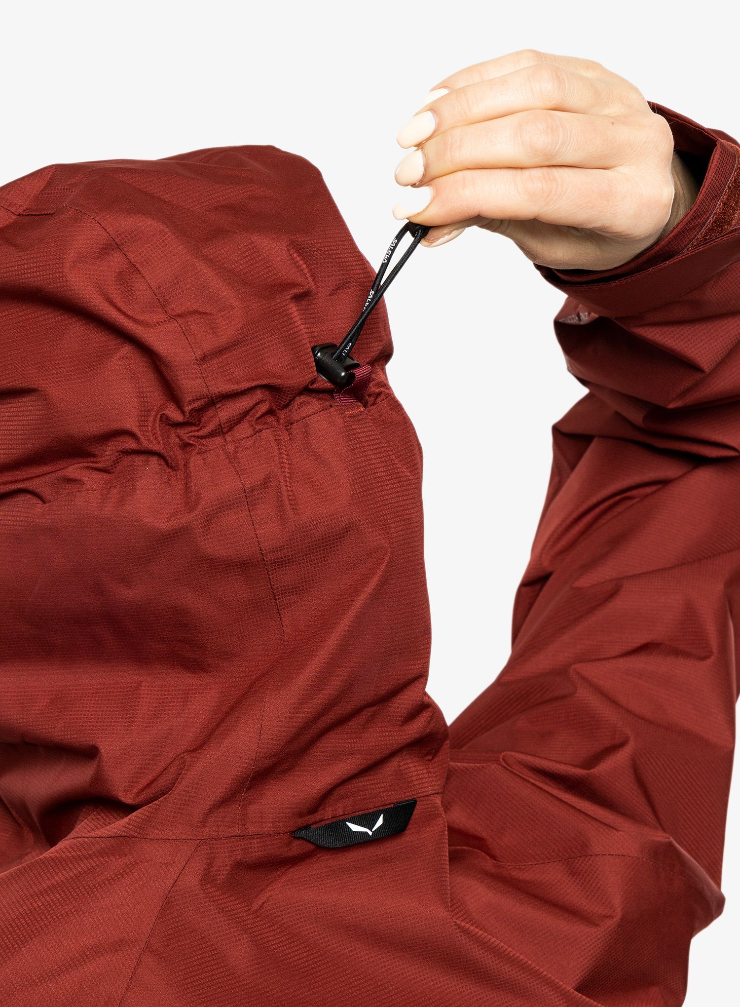 Dámská bunda do deště Salewa Puez PTX 2L Jacket - syrah