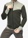 Fleece mikina Salewa Puez Waffle Hyb PL Jacket - olive/shadow