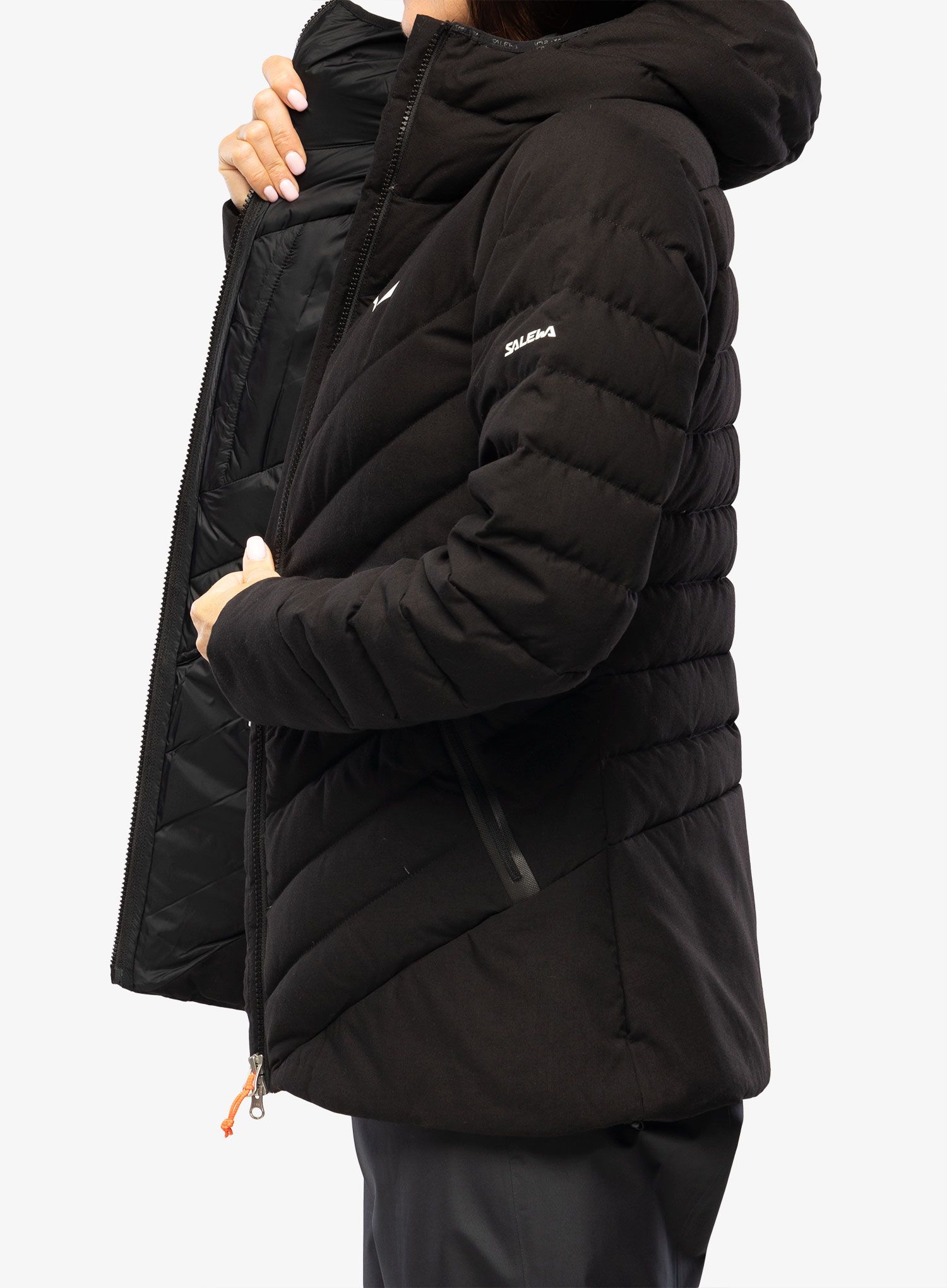 Dámská péřová bunda Salewa Raiser Medium Rds Down Jacket- black