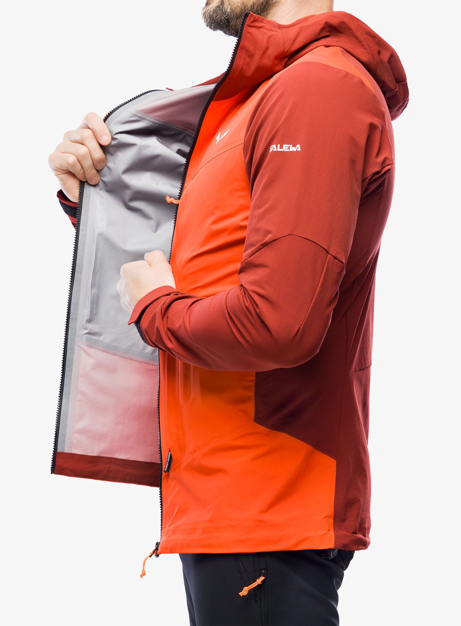 Bunda na skialpinismus Salewa Sella DST Hyb Jacket - syrah