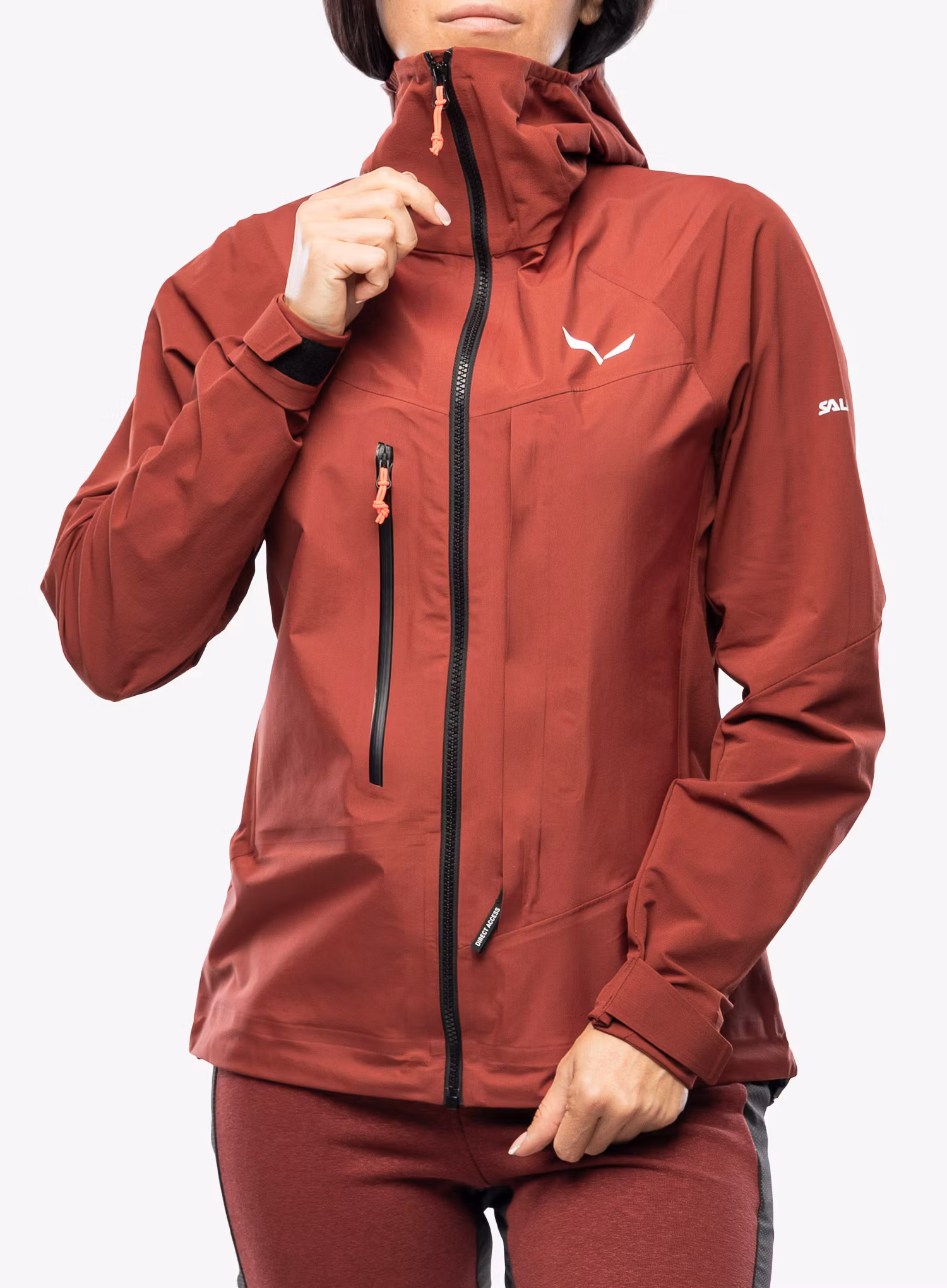 Damska bunda na skialpy Salewa Sella DST Hyb Jacket - syrah/syrah
