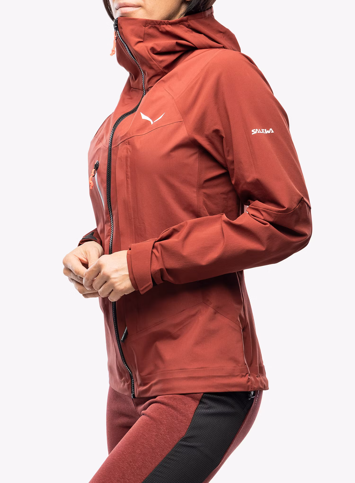 Damska bunda na skialpy Salewa Sella DST Hyb Jacket - syrah/syrah