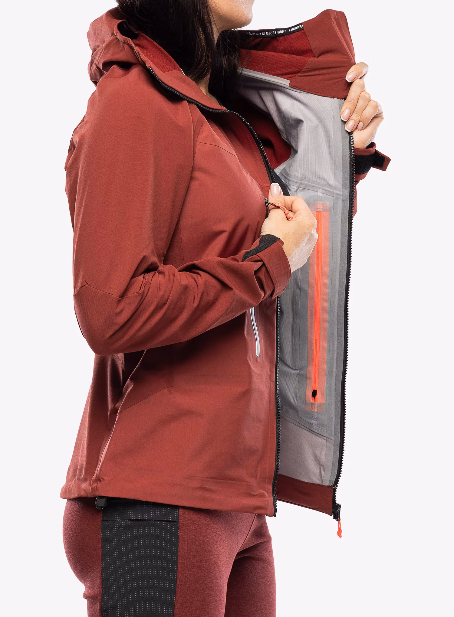 Damska bunda na skialpy Salewa Sella DST Hyb Jacket - syrah/syrah