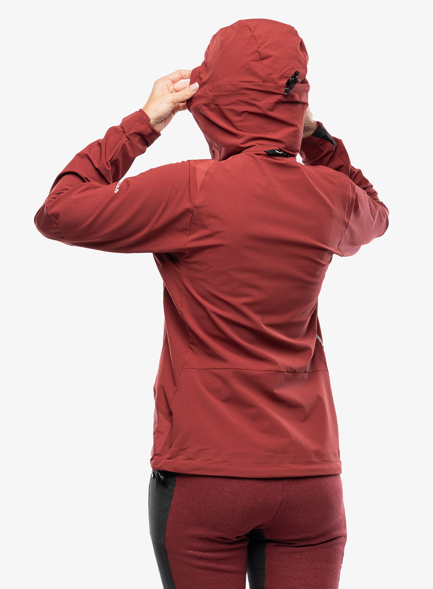 Damska bunda na skialpy Salewa Sella DST Hyb Jacket - syrah/syrah