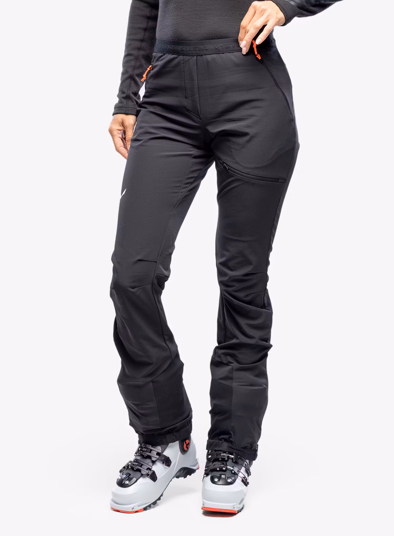 Softshellové kalhoty dámské Salewa Sella DST Light Pants - black