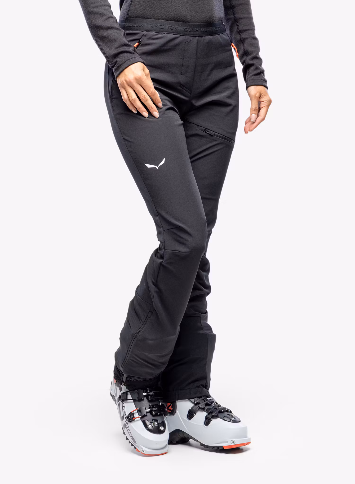 Softshellové kalhoty dámské Salewa Sella DST Light Pants - black