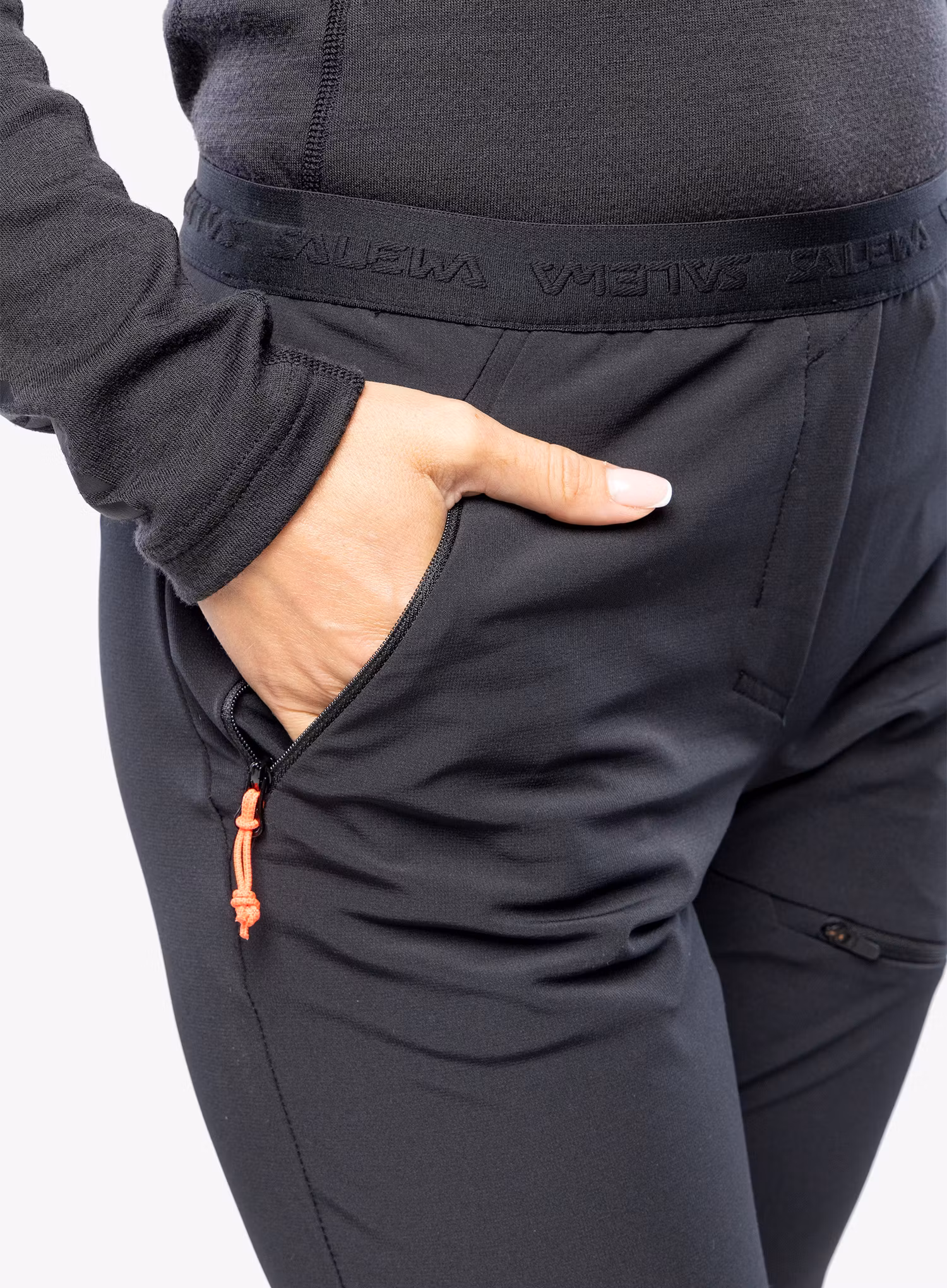Softshellové kalhoty dámské Salewa Sella DST Light Pants - black