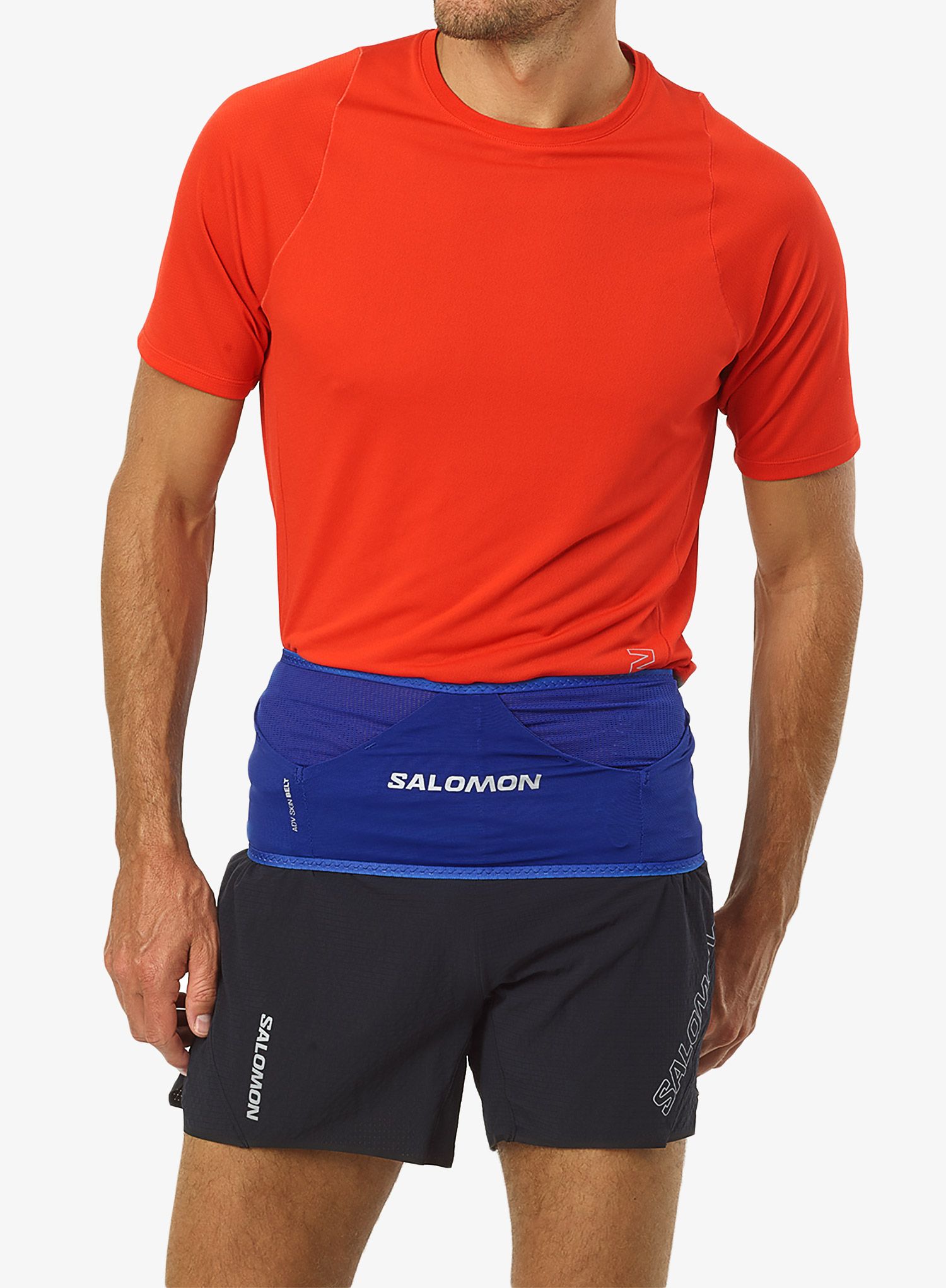 Běžecký opasek Salomon Adv Skin Belt - surf the web/black