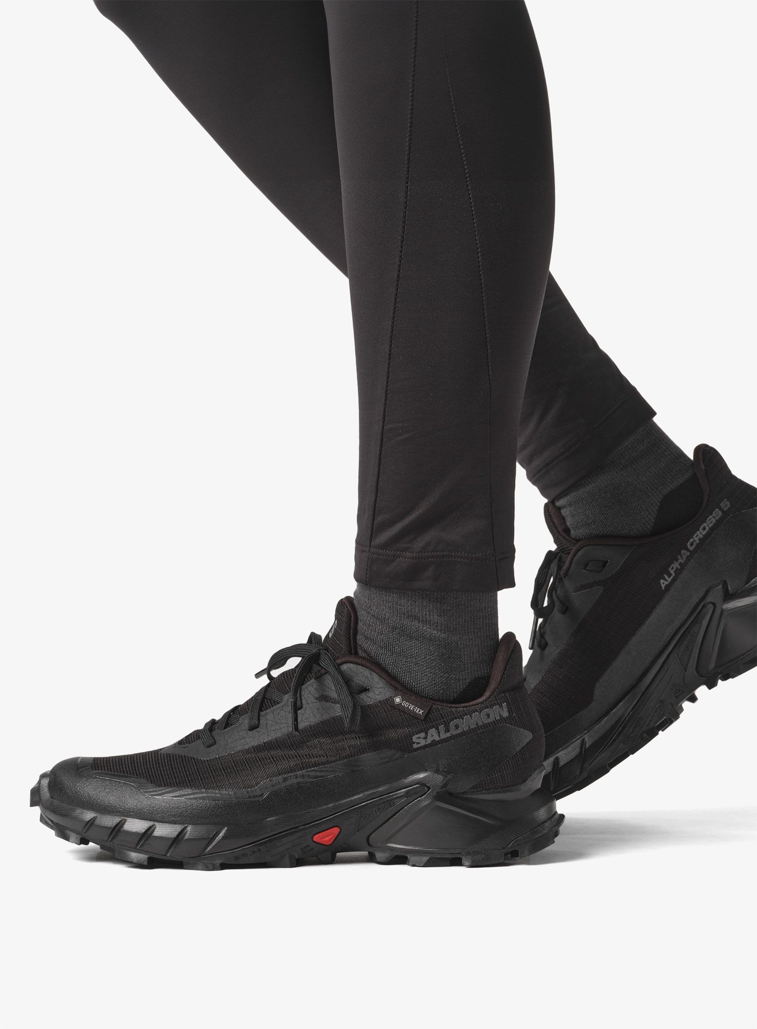 Dámské trailové boty Salomon Alphacross 5 GTX - black/black/ebon