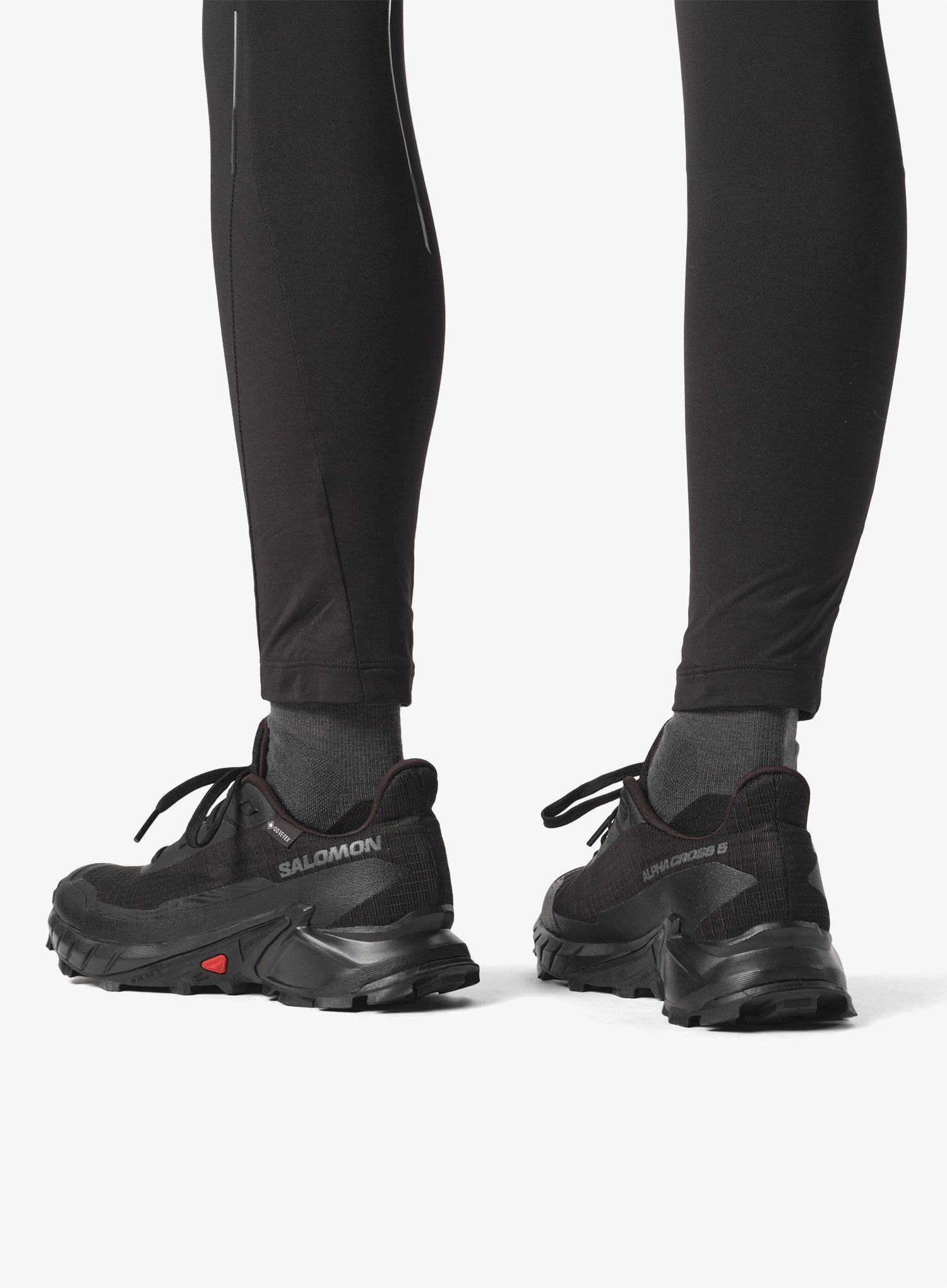 Dámské trailové boty Salomon Alphacross 5 GTX - black/black/ebon