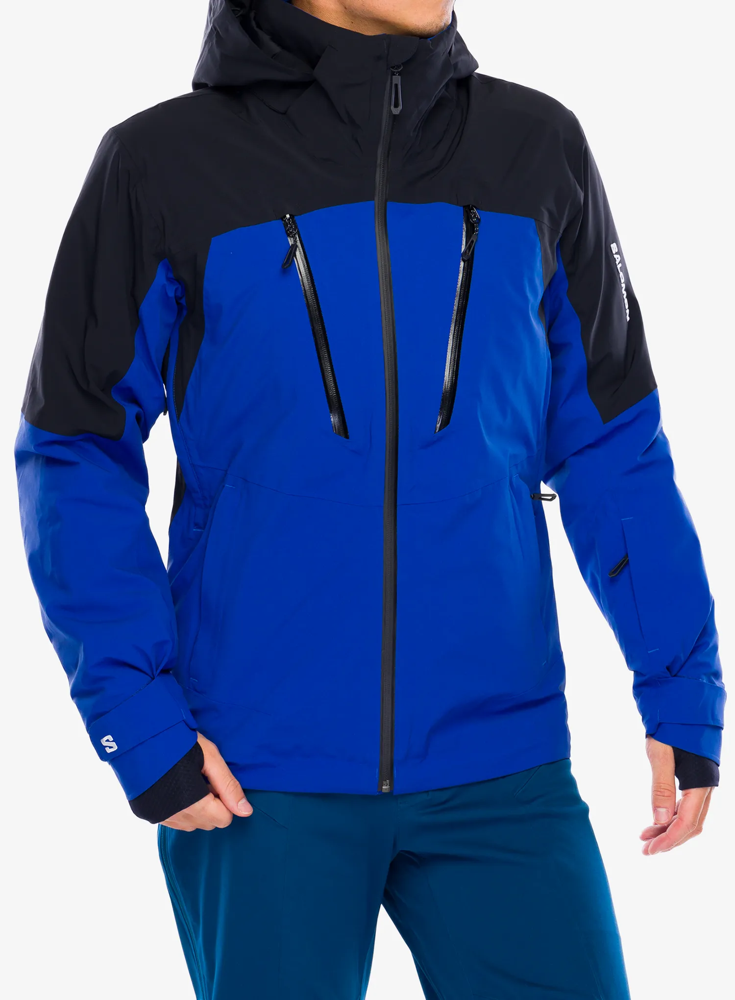 Lyžařská bunda Salomon Brilliant Jacket - surf the web/deep black