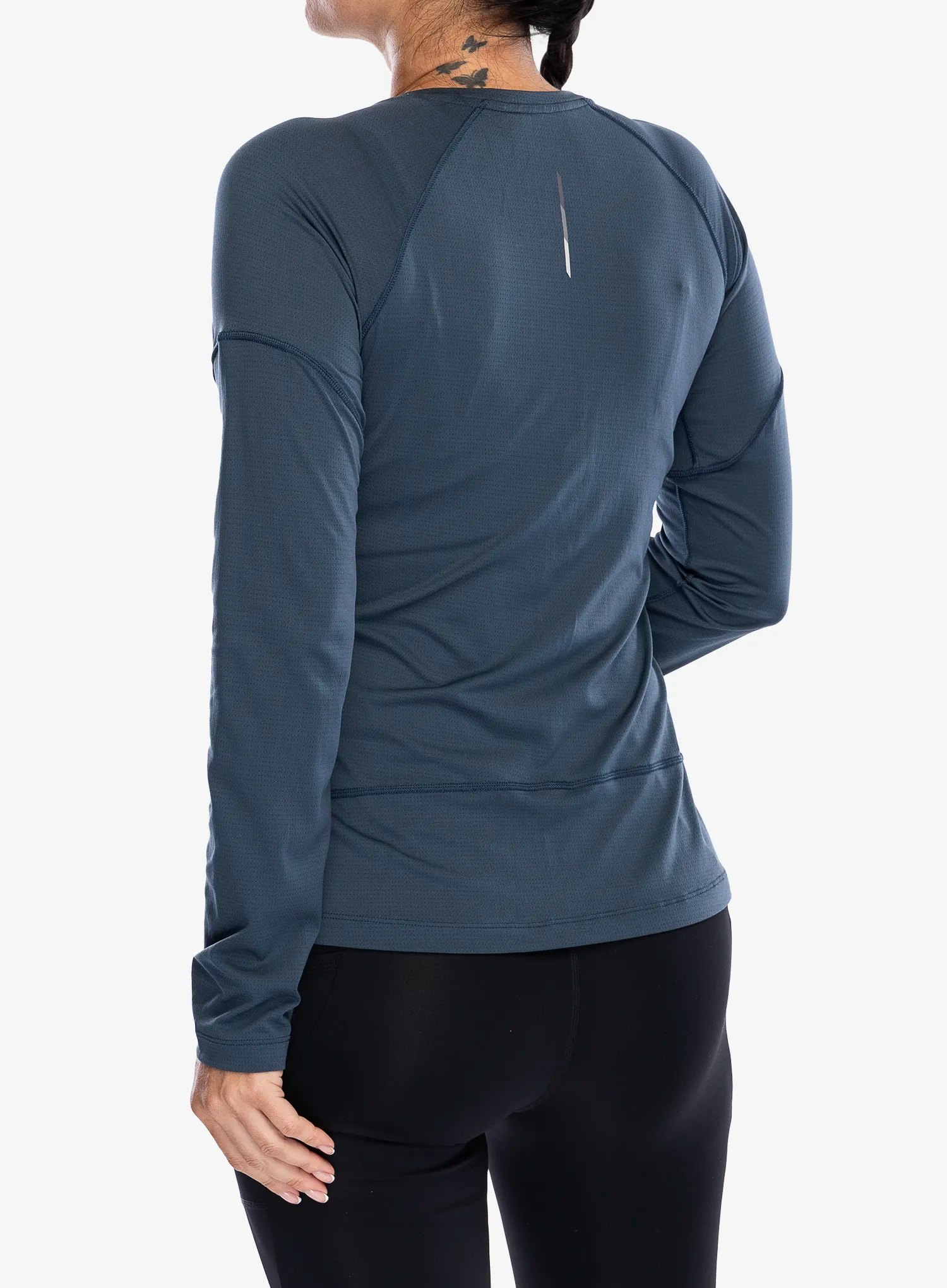 Mikina na běhání dámská Salomon Cross Run LS Tee - midnight navy