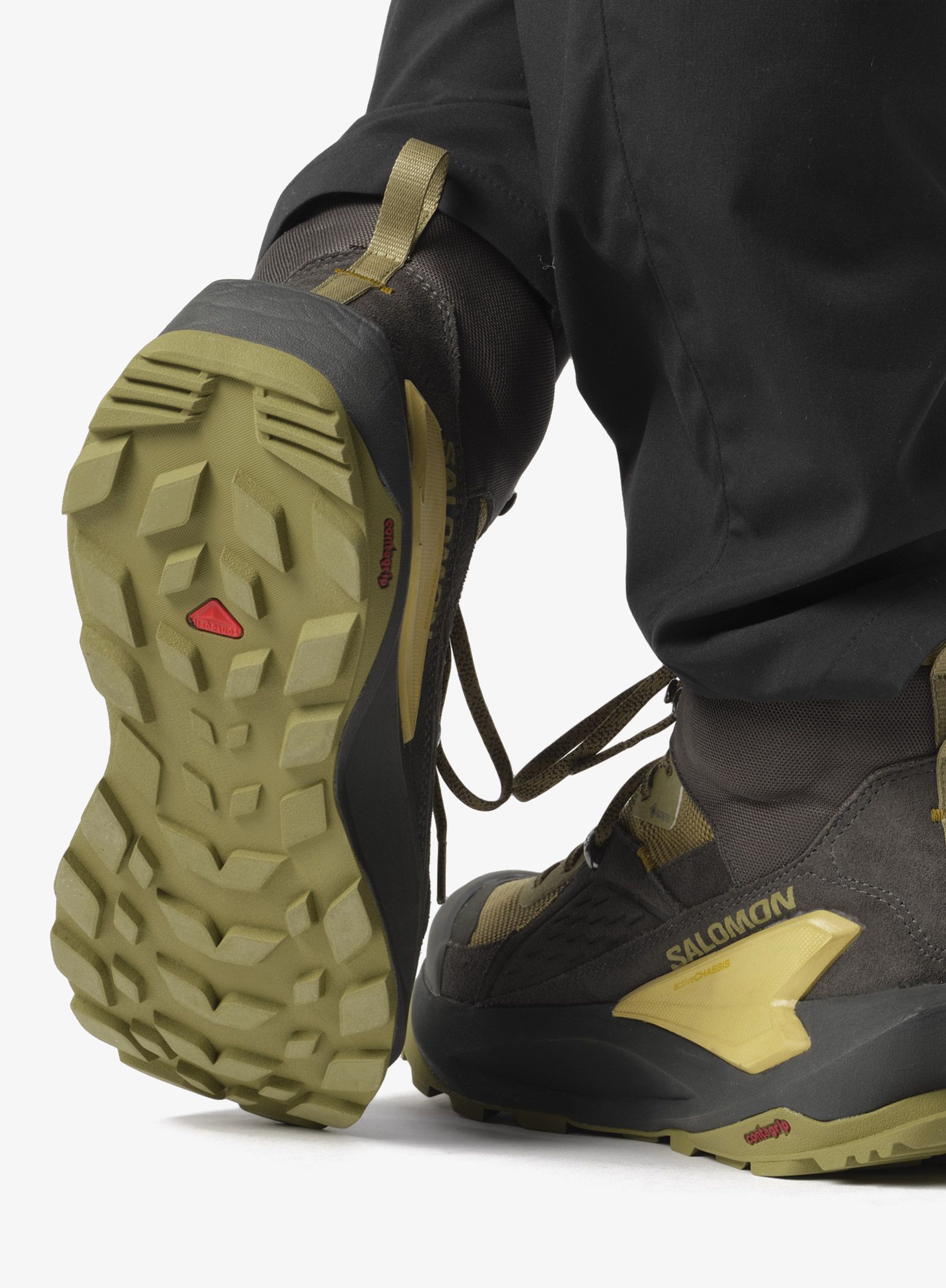 Turistické boty Salomon Elixir Mid GTX - black/herb/moss